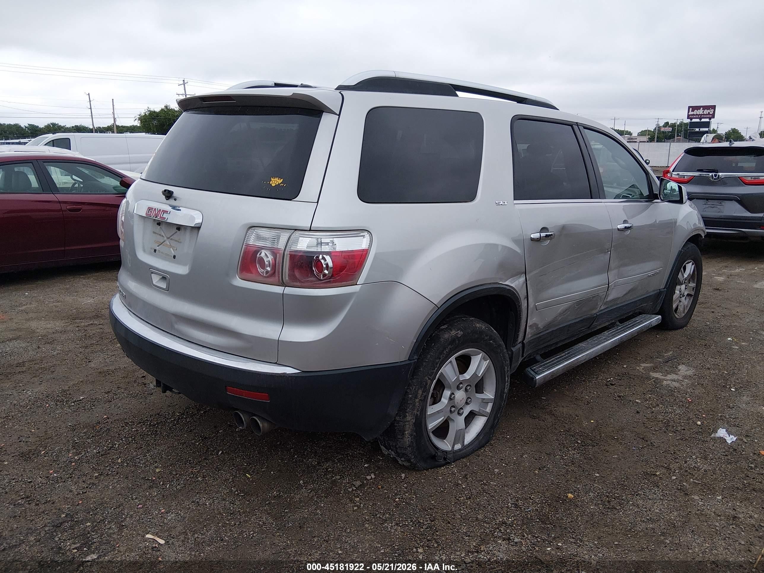 2007 Gmc Acadia Slt-1 Серый vin: 1GKER23757J169570