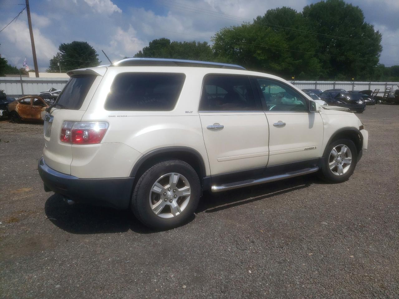 2008 Gmc Acadia Slt-1 Белый vin: 1GKER23758J145562