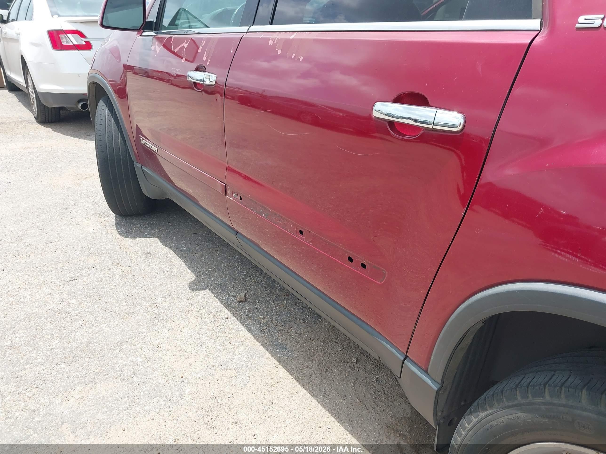 2007 Gmc Acadia Slt-1 Red vin: 1GKER23767J155404