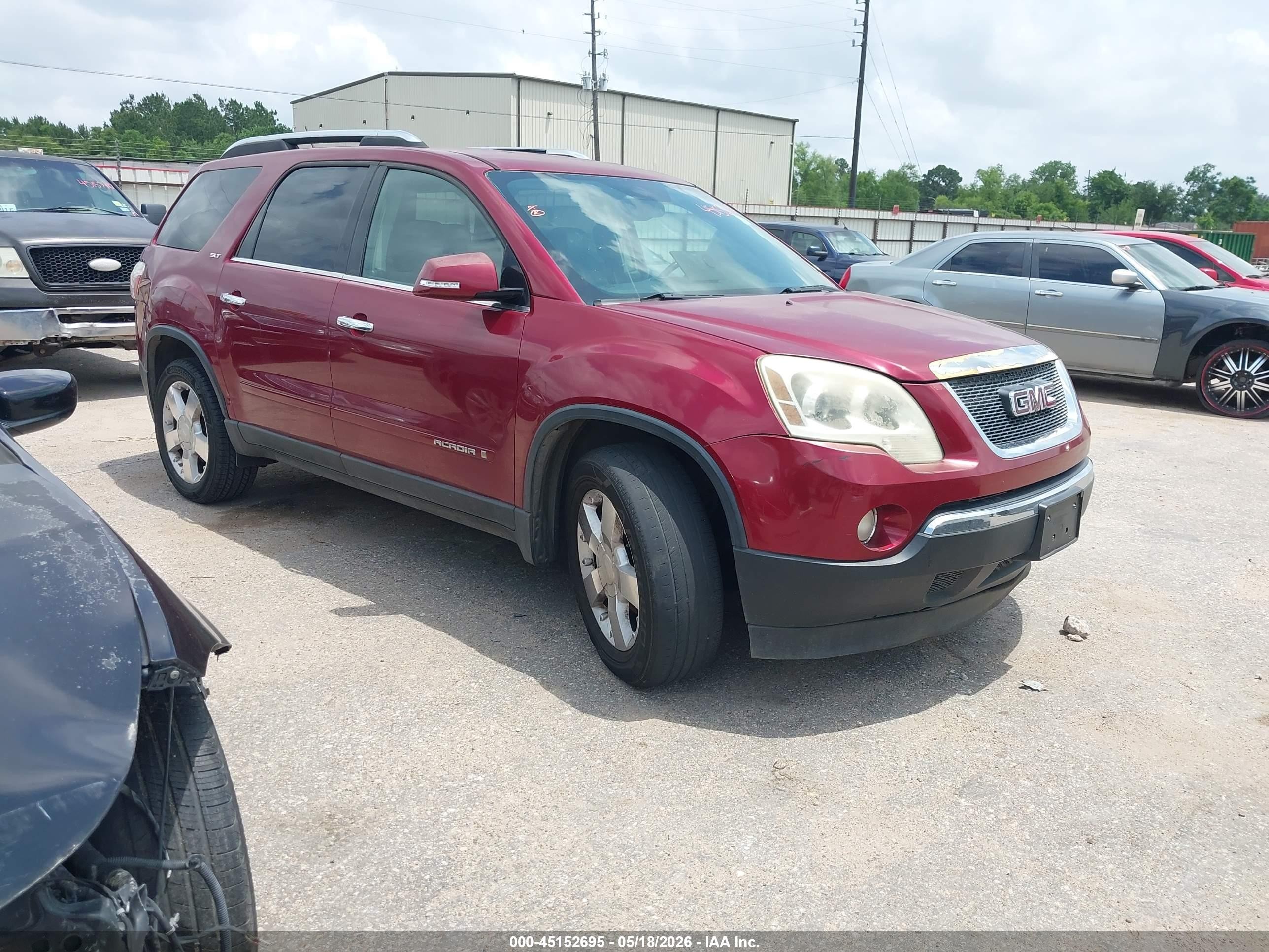 2007 Gmc Acadia Slt-1 Red vin: 1GKER23767J155404