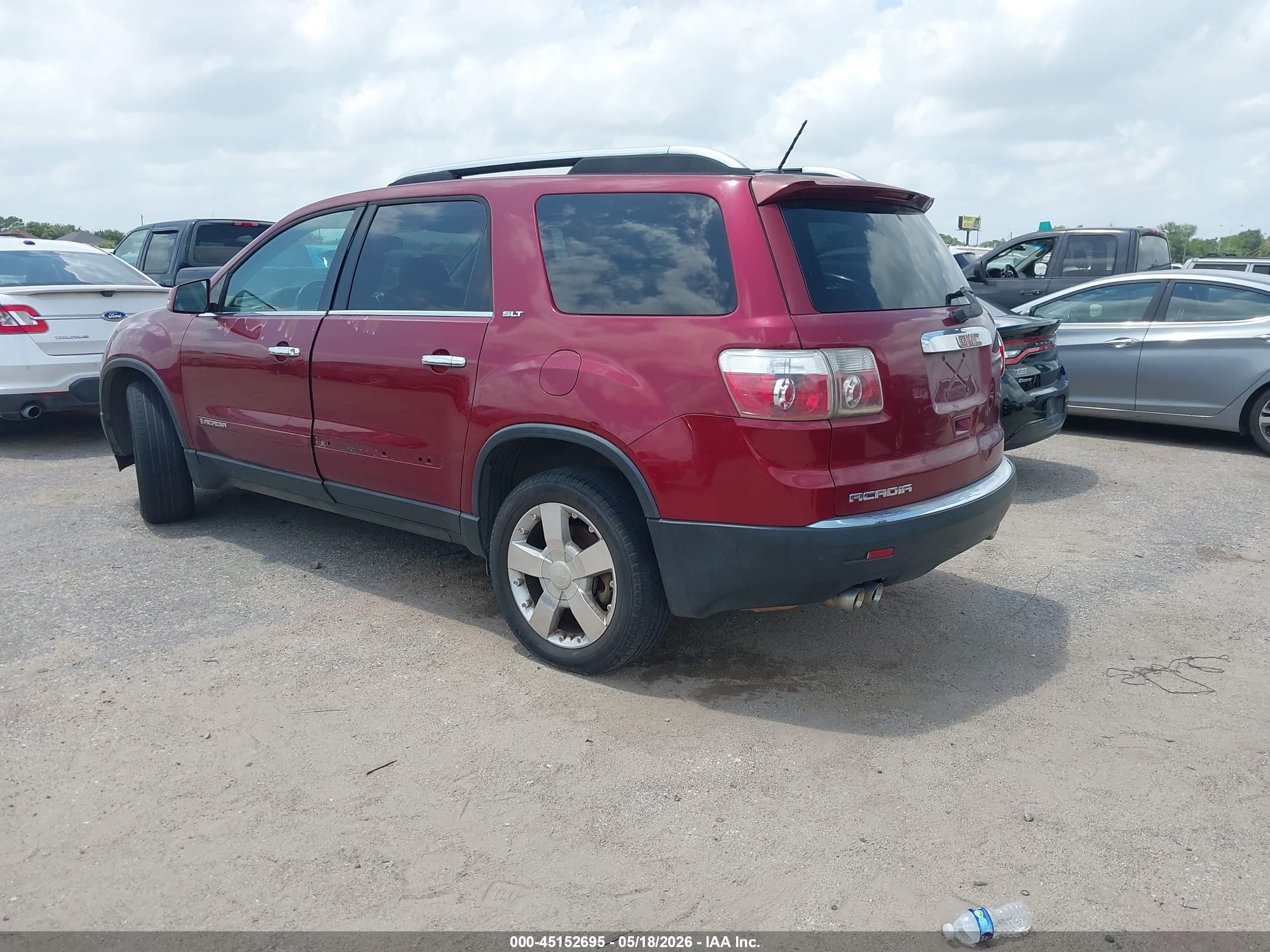 2007 Gmc Acadia Slt-1 Red vin: 1GKER23767J155404