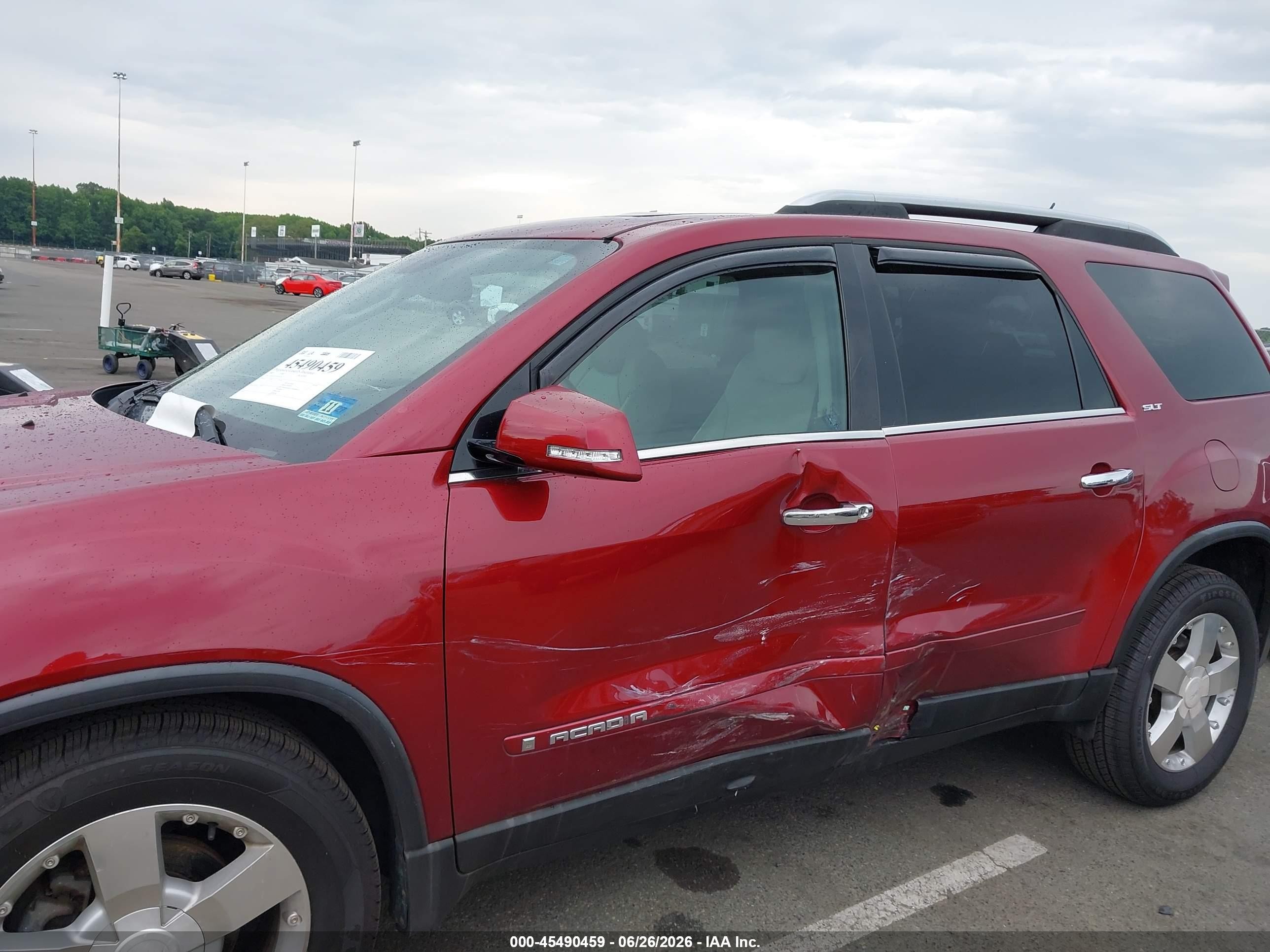 2007 Gmc Acadia Slt Red vin: 1GKER23777J171529