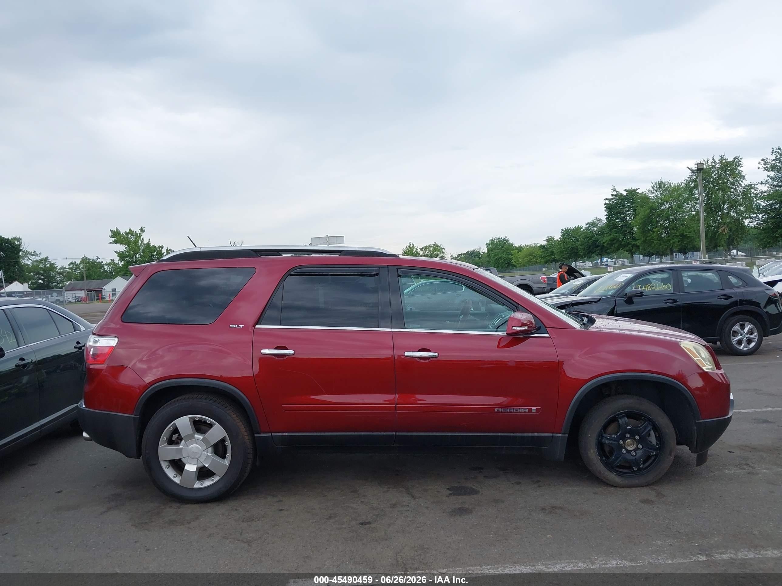 2007 Gmc Acadia Slt Red vin: 1GKER23777J171529