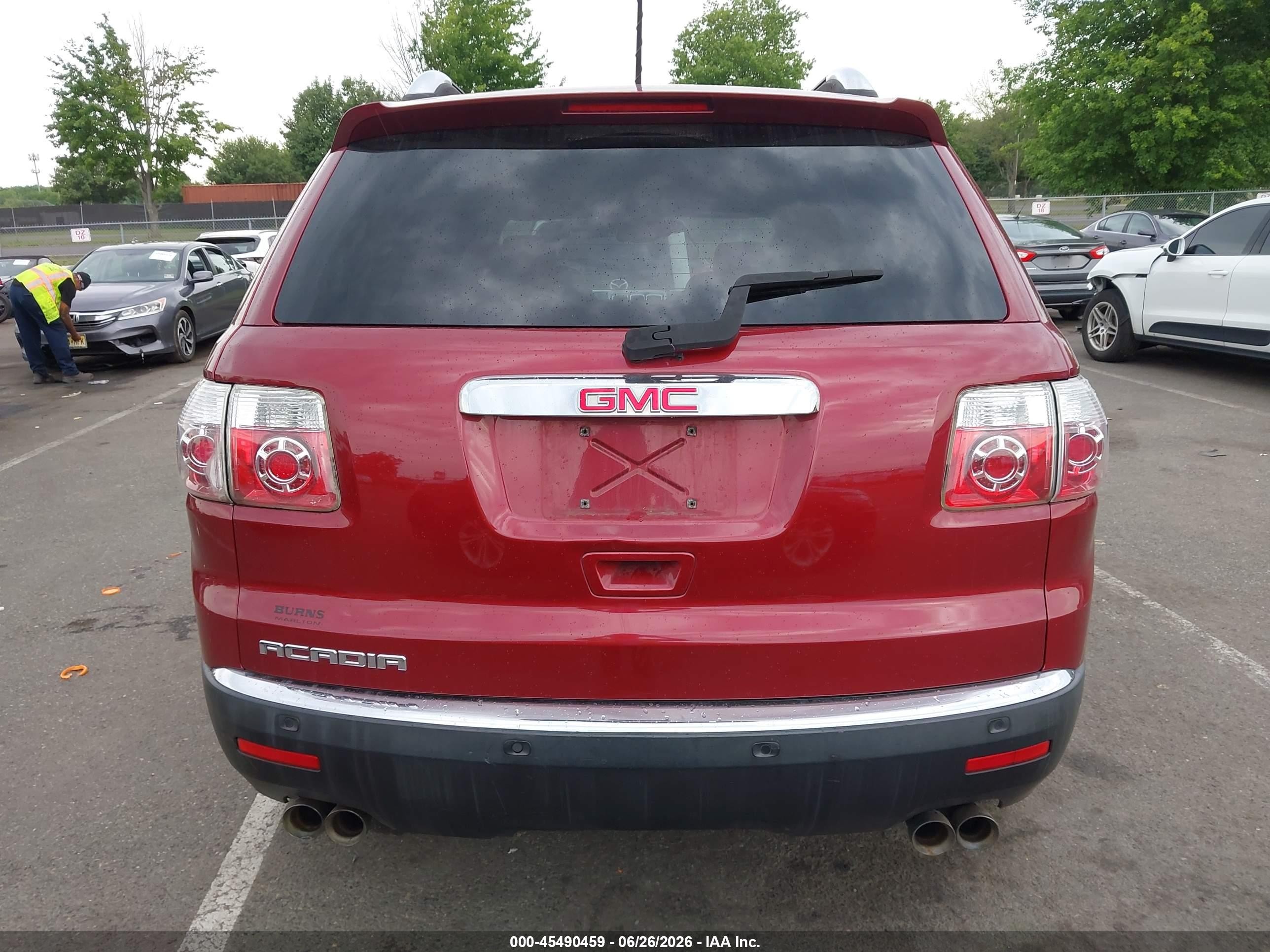2007 Gmc Acadia Slt Red vin: 1GKER23777J171529