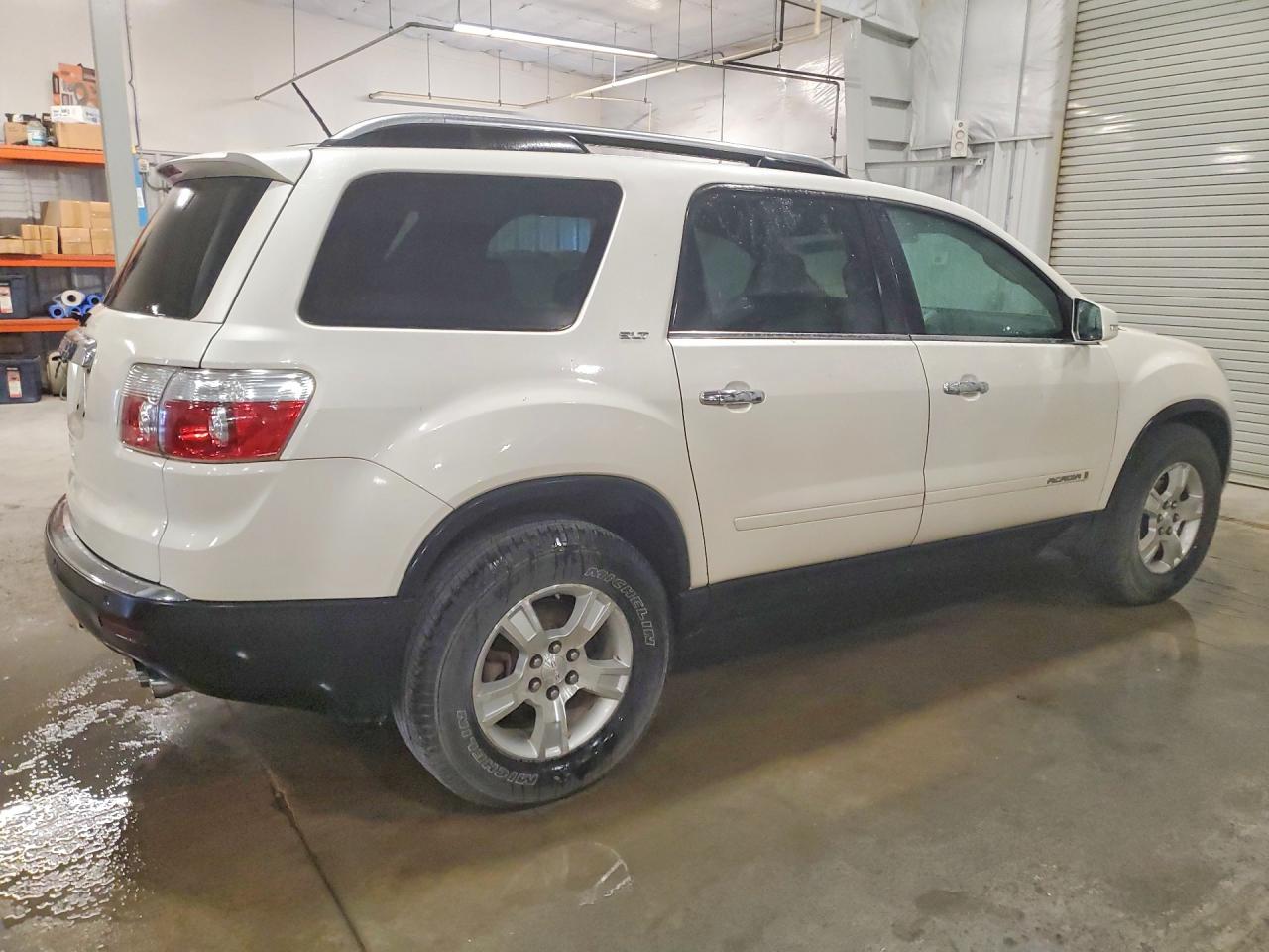2008 Gmc Acadia Slt-1 White vin: 1GKER23788J296105