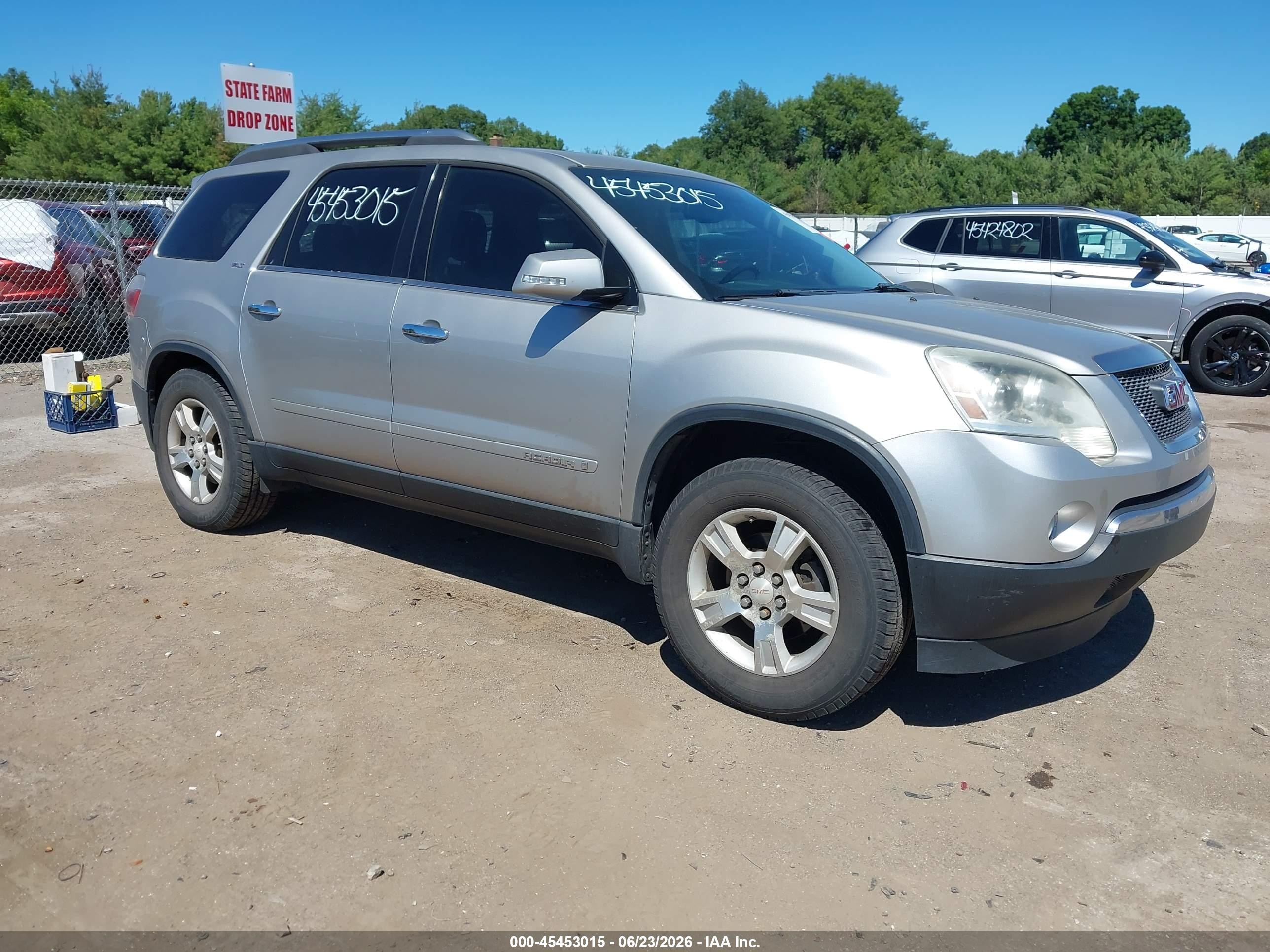 2007 Gmc Acadia Slt Silver vin: 1GKER23797J131193