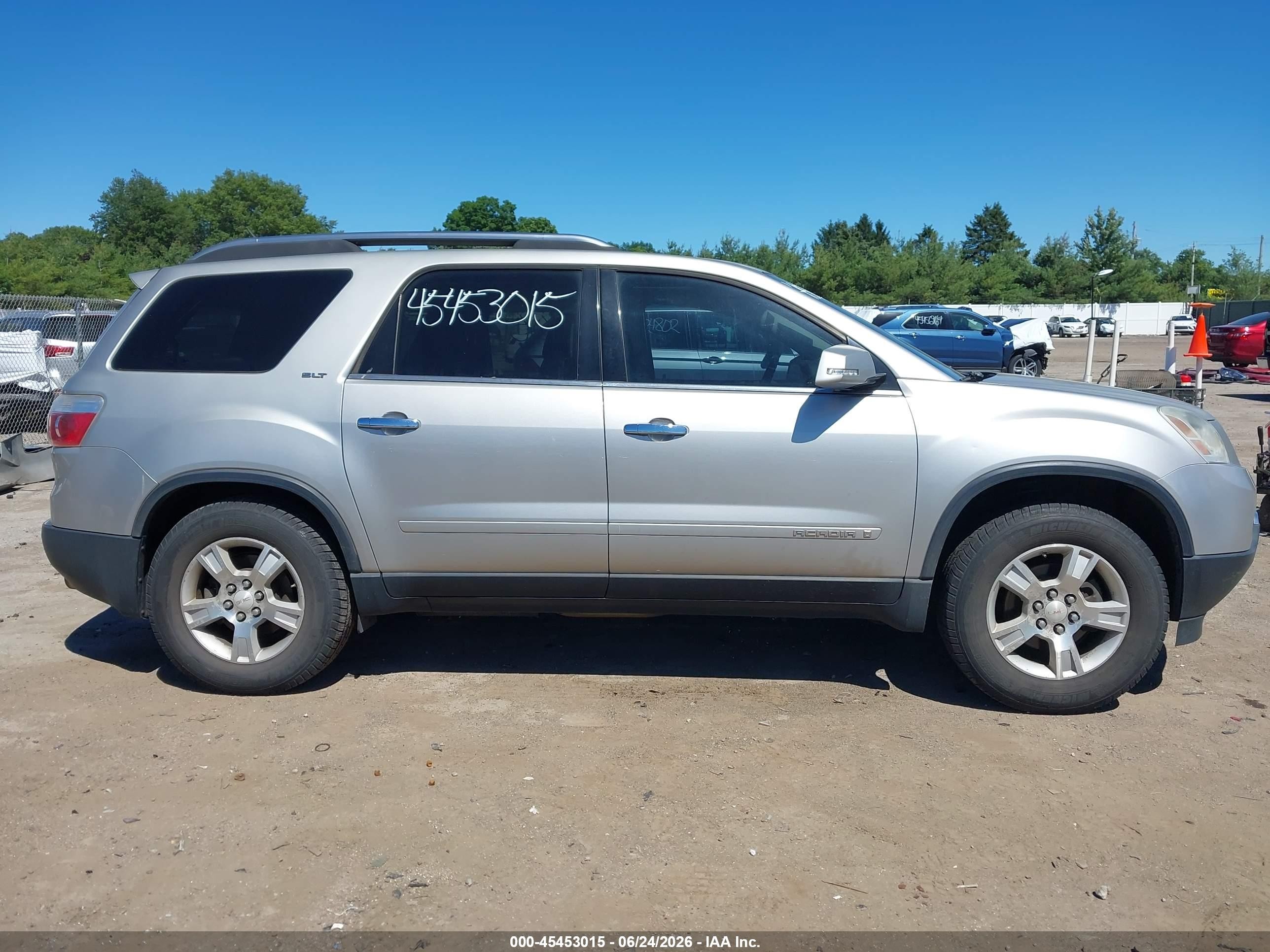 2007 Gmc Acadia Slt Silver vin: 1GKER23797J131193