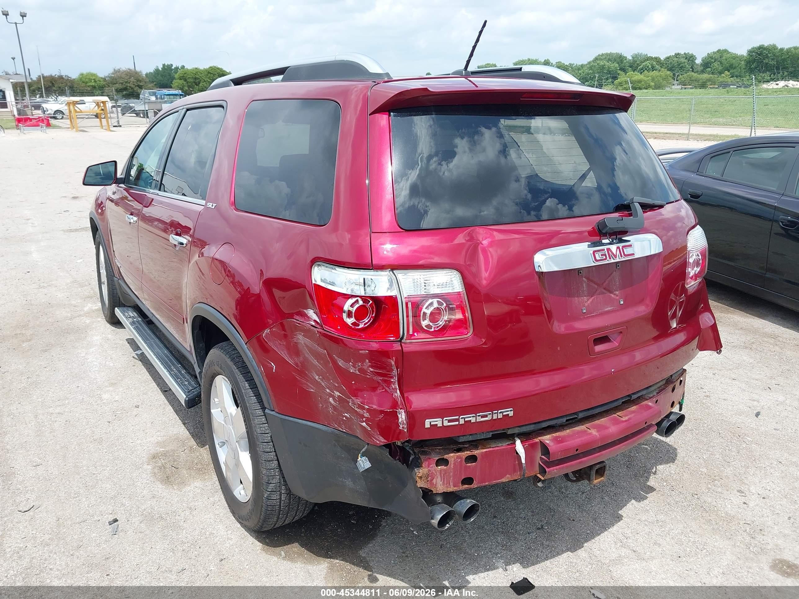 2008 Gmc Acadia Slt-1 Red vin: 1GKER23798J151767