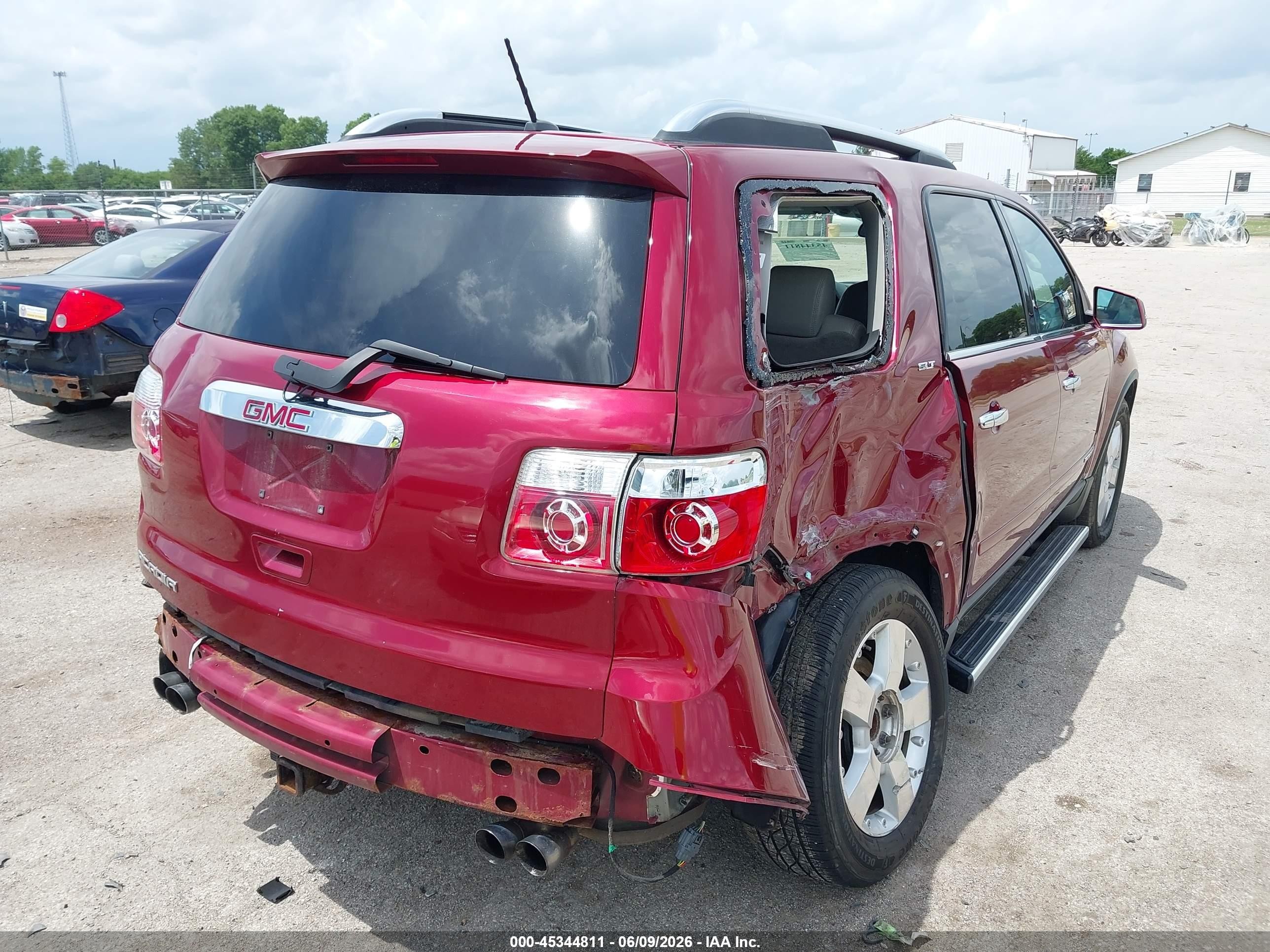 2008 Gmc Acadia Slt-1 Red vin: 1GKER23798J151767