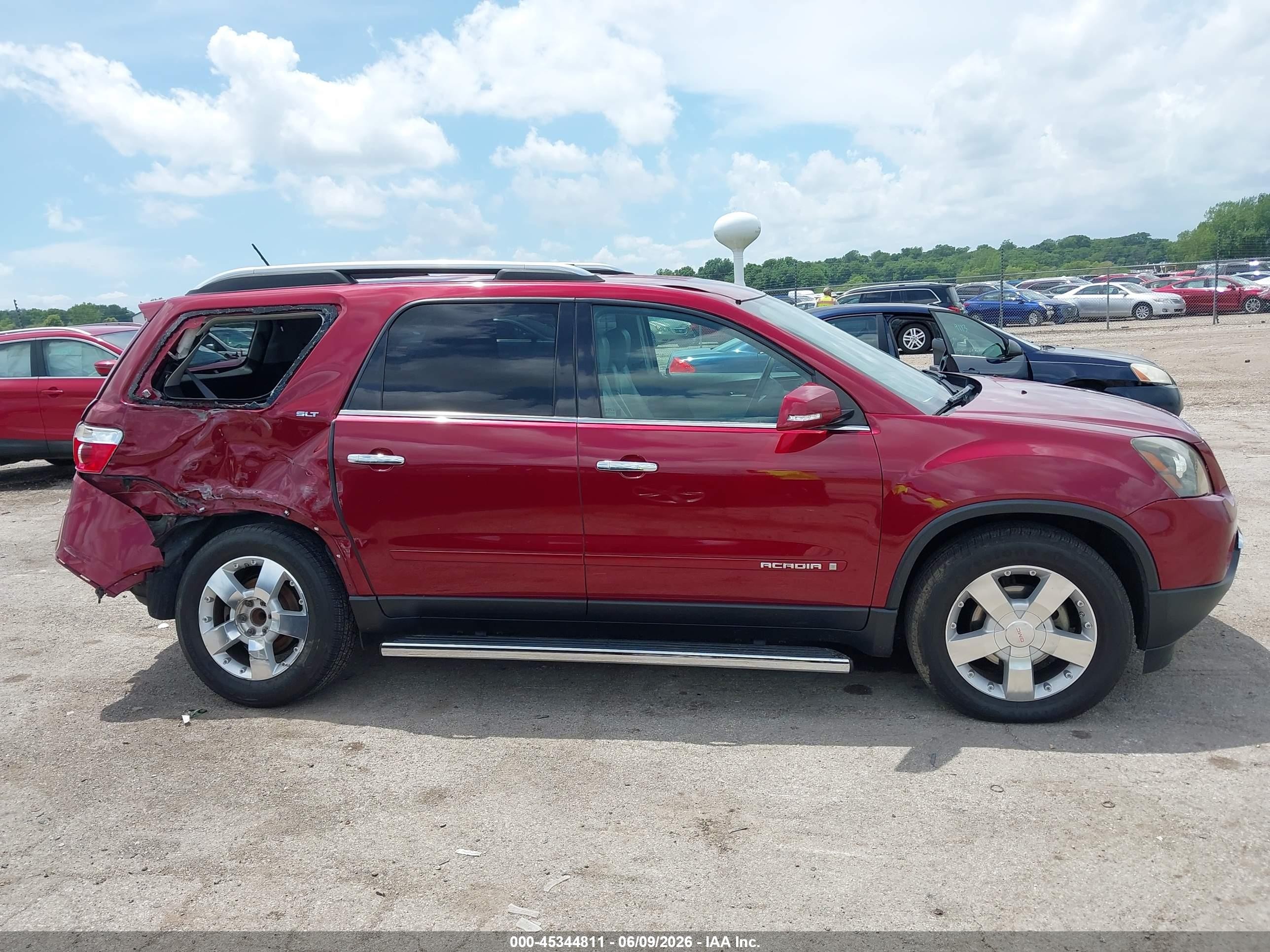 2008 Gmc Acadia Slt-1 Red vin: 1GKER23798J151767