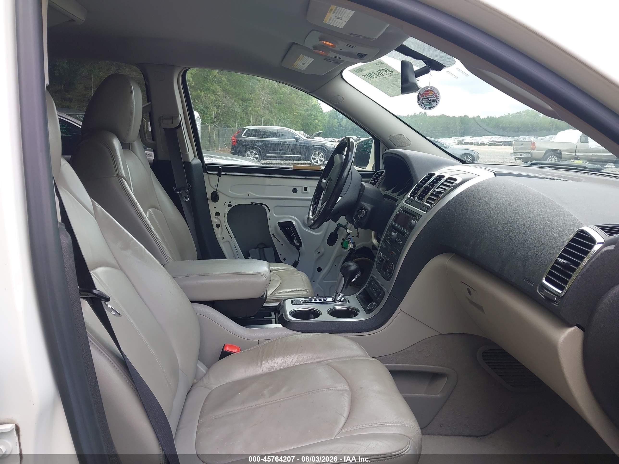 2008 Gmc Acadia Slt-1 White vin: 1GKER23798J293858