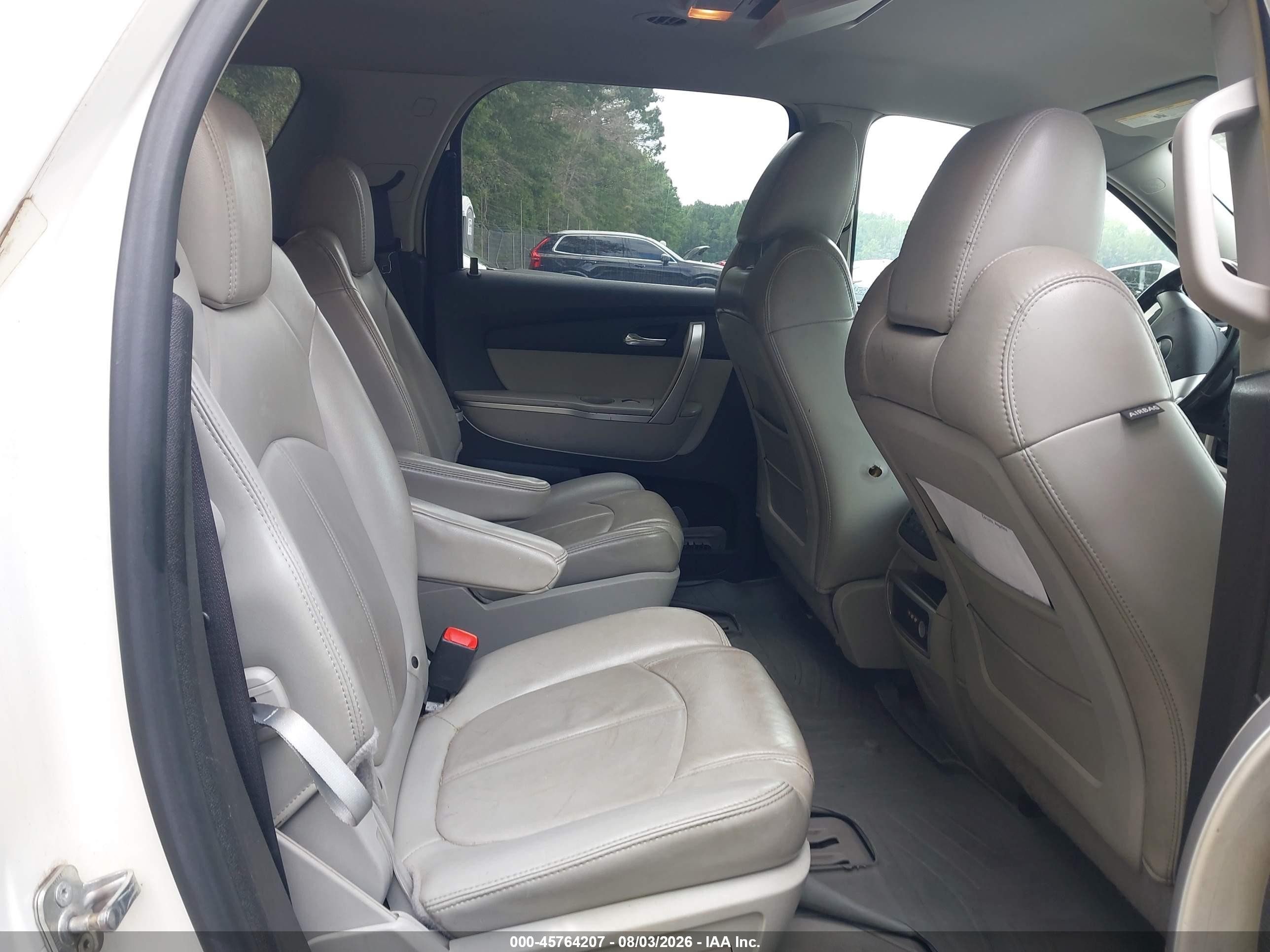 2008 Gmc Acadia Slt-1 White vin: 1GKER23798J293858
