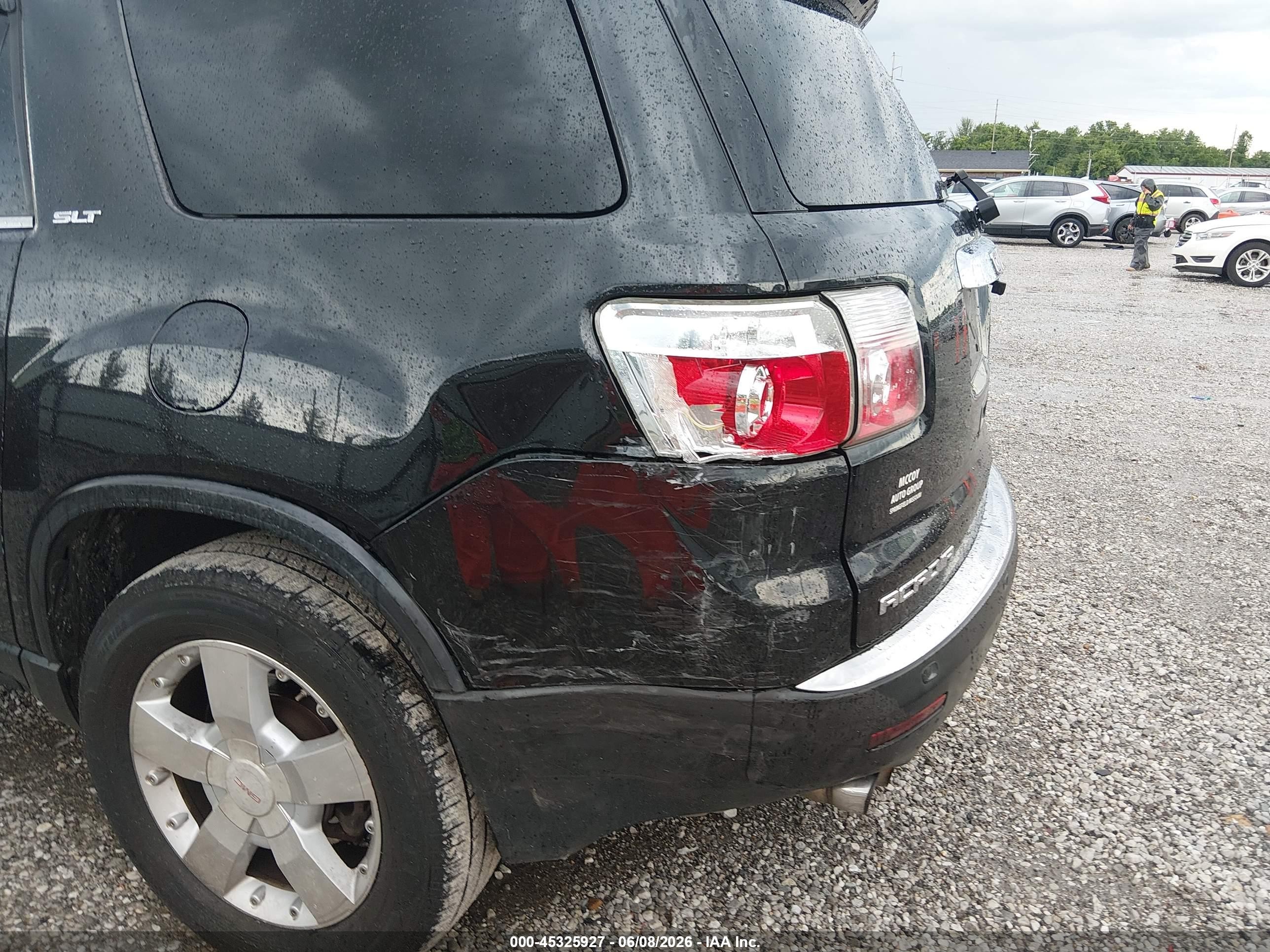 2008 Gmc Acadia Slt-1 Black vin: 1GKER23798J305703