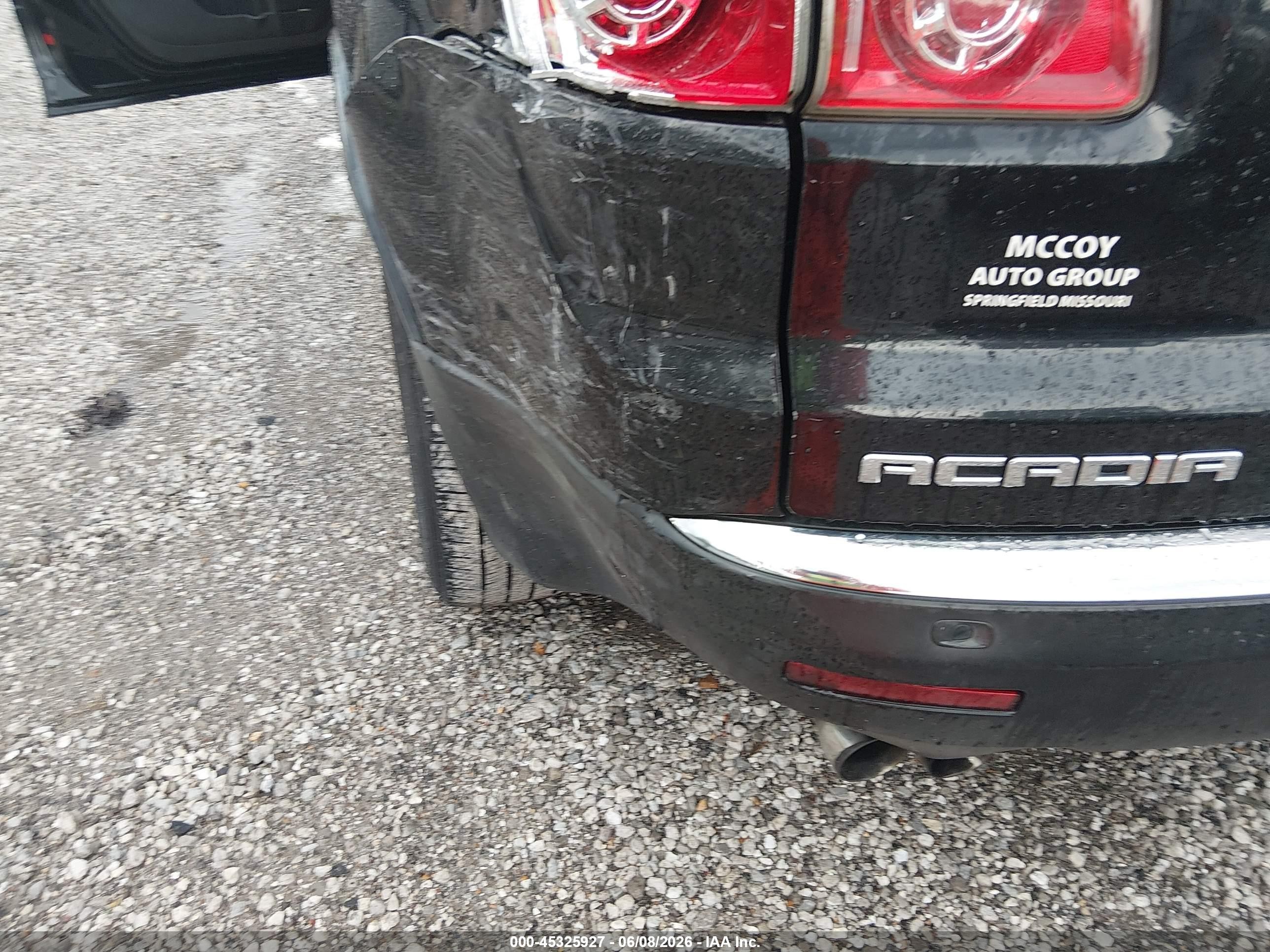 2008 Gmc Acadia Slt-1 Black vin: 1GKER23798J305703