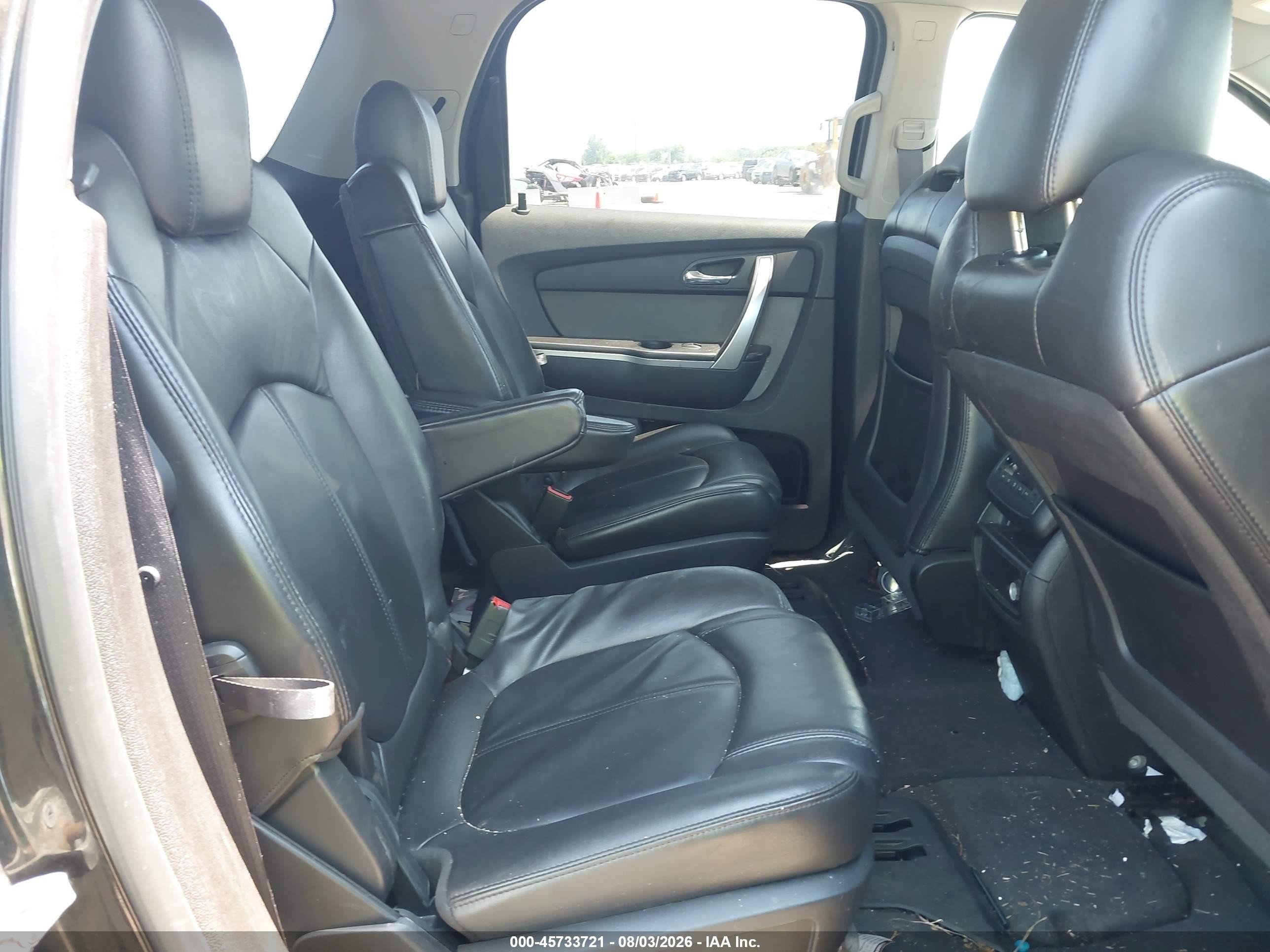 2009 Gmc Acadia Slt1 Black vin: 1GKER23D09J211474
