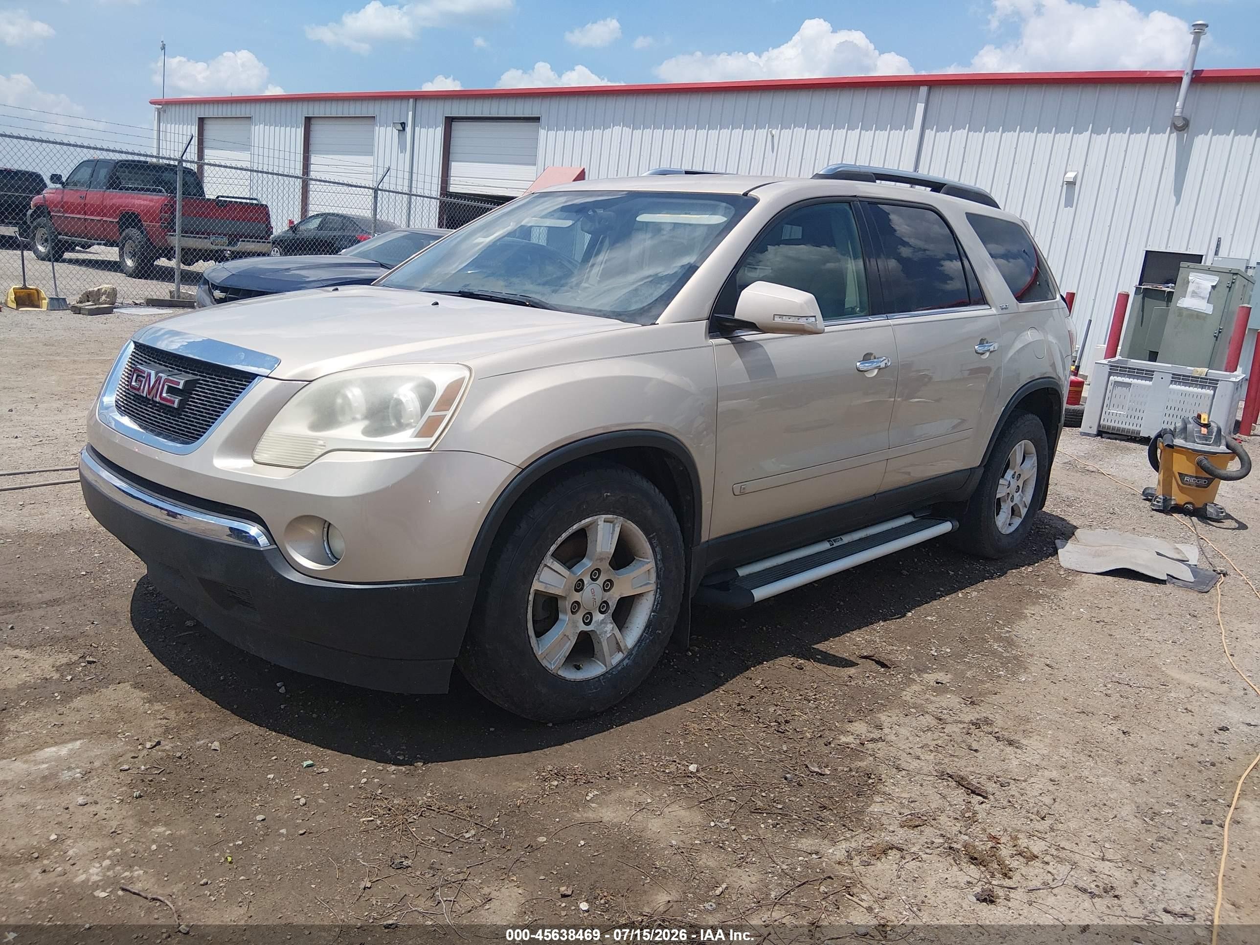 2009 Gmc Acadia Slt-1 Champagne vin: 1GKER23D29J128953