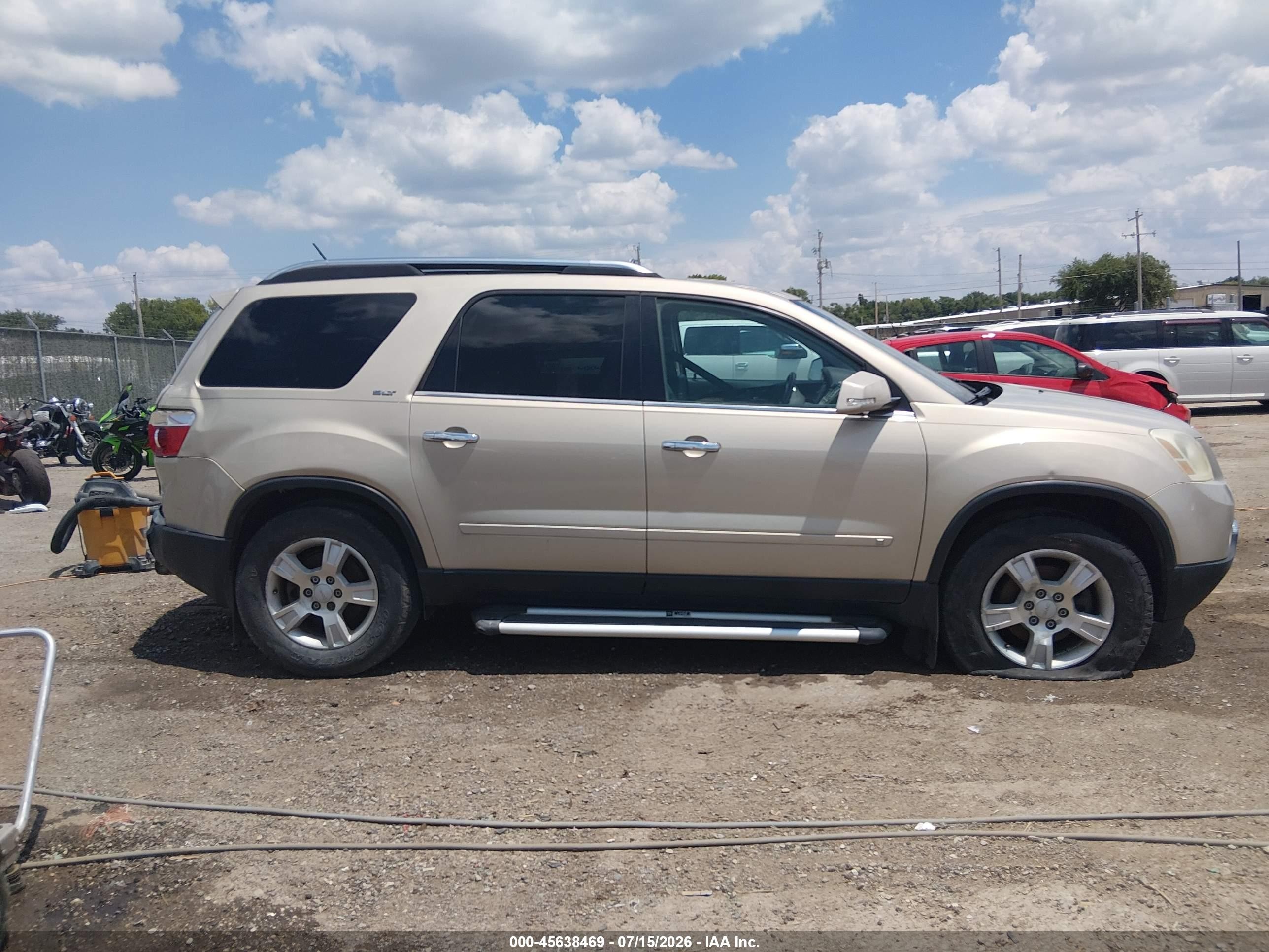 2009 Gmc Acadia Slt-1 Champagne vin: 1GKER23D29J128953