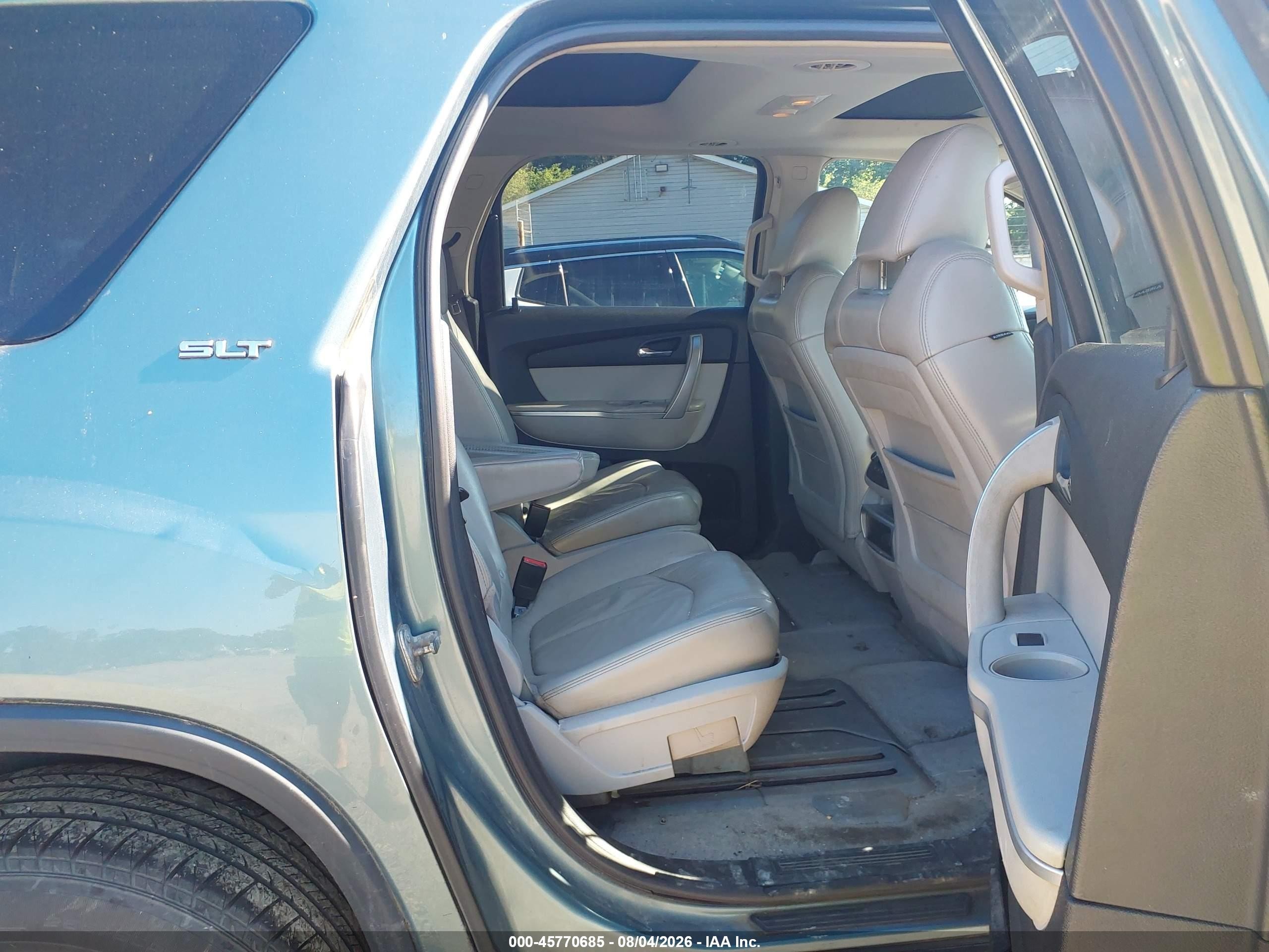 2009 Gmc Acadia Slt-1 Turquoise vin: 1GKER23D39J155353