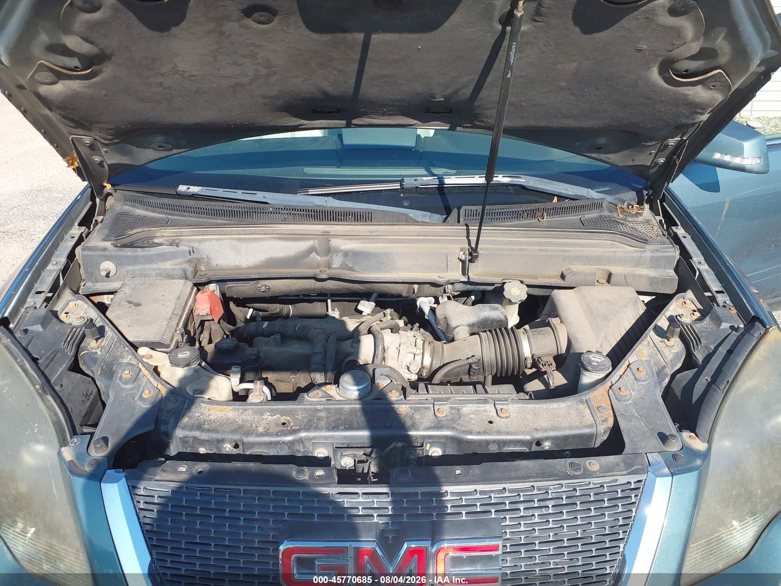 2009 Gmc Acadia Slt-1 Turquoise vin: 1GKER23D39J155353