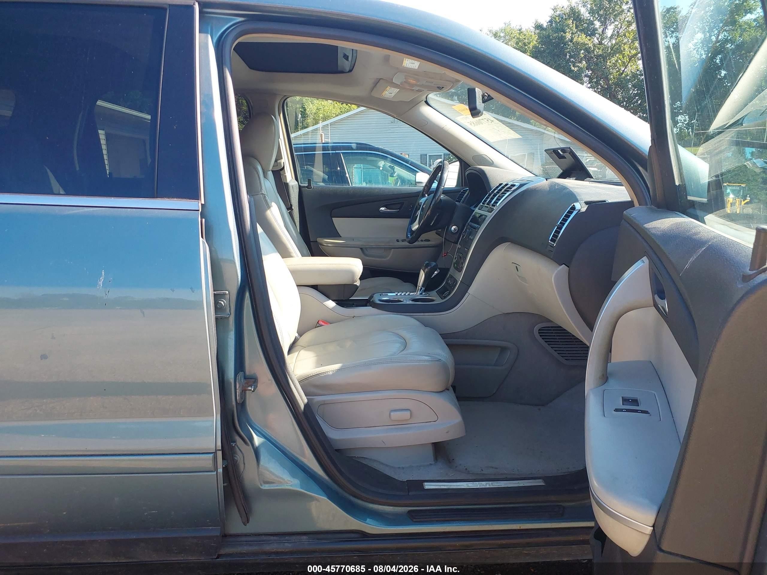 2009 Gmc Acadia Slt-1 Turquoise vin: 1GKER23D39J155353