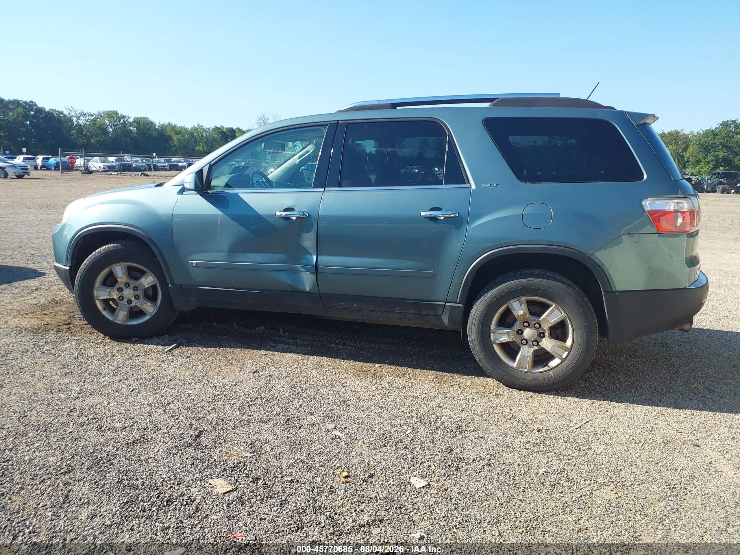 2009 Gmc Acadia Slt-1 Turquoise vin: 1GKER23D39J155353