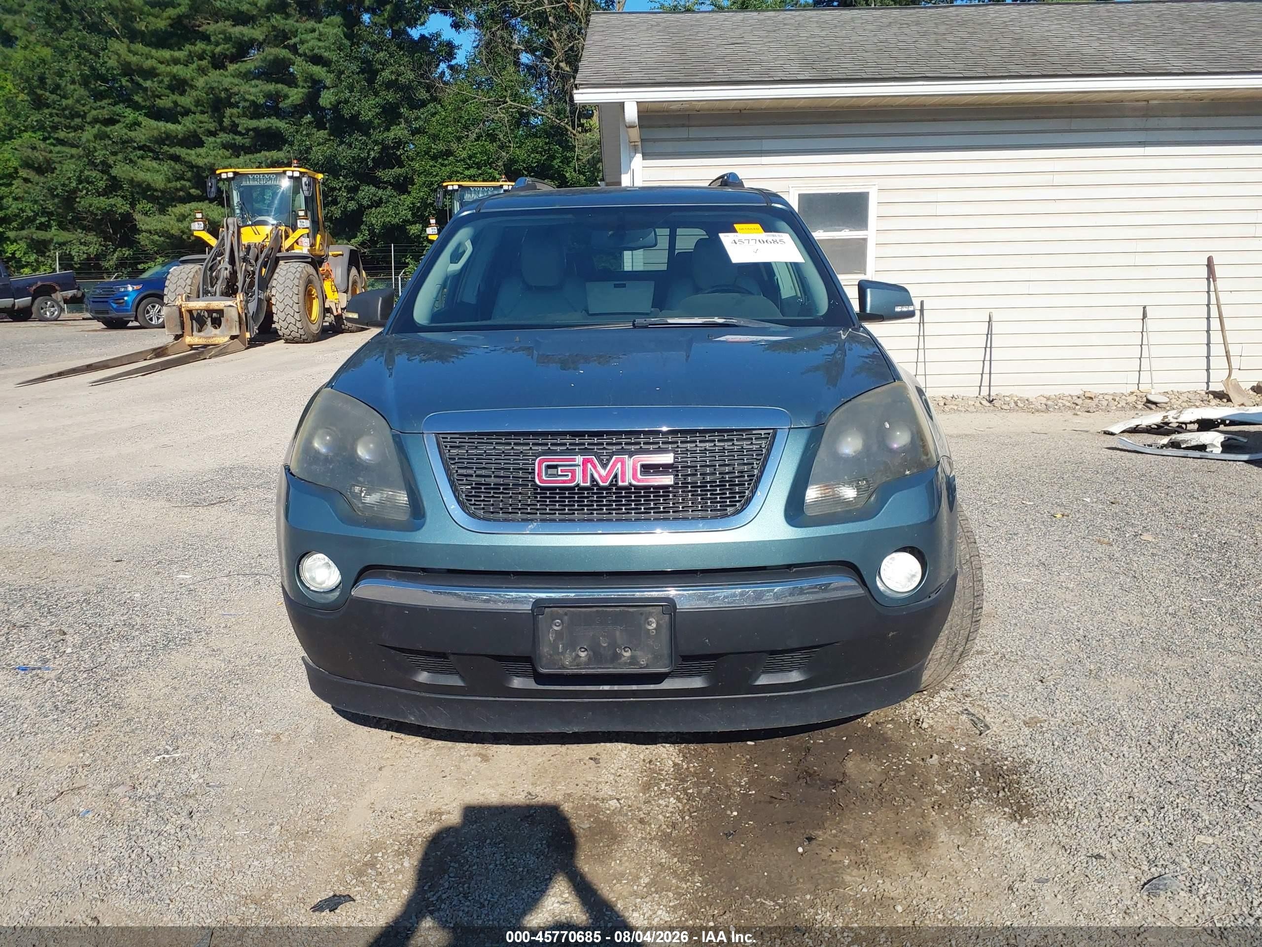 2009 Gmc Acadia Slt-1 Turquoise vin: 1GKER23D39J155353