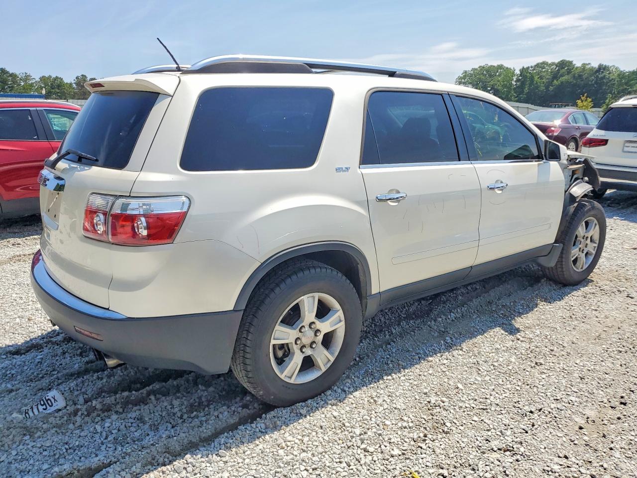 2009 Gmc Acadia Slt-1 White vin: 1GKER23D69J196592