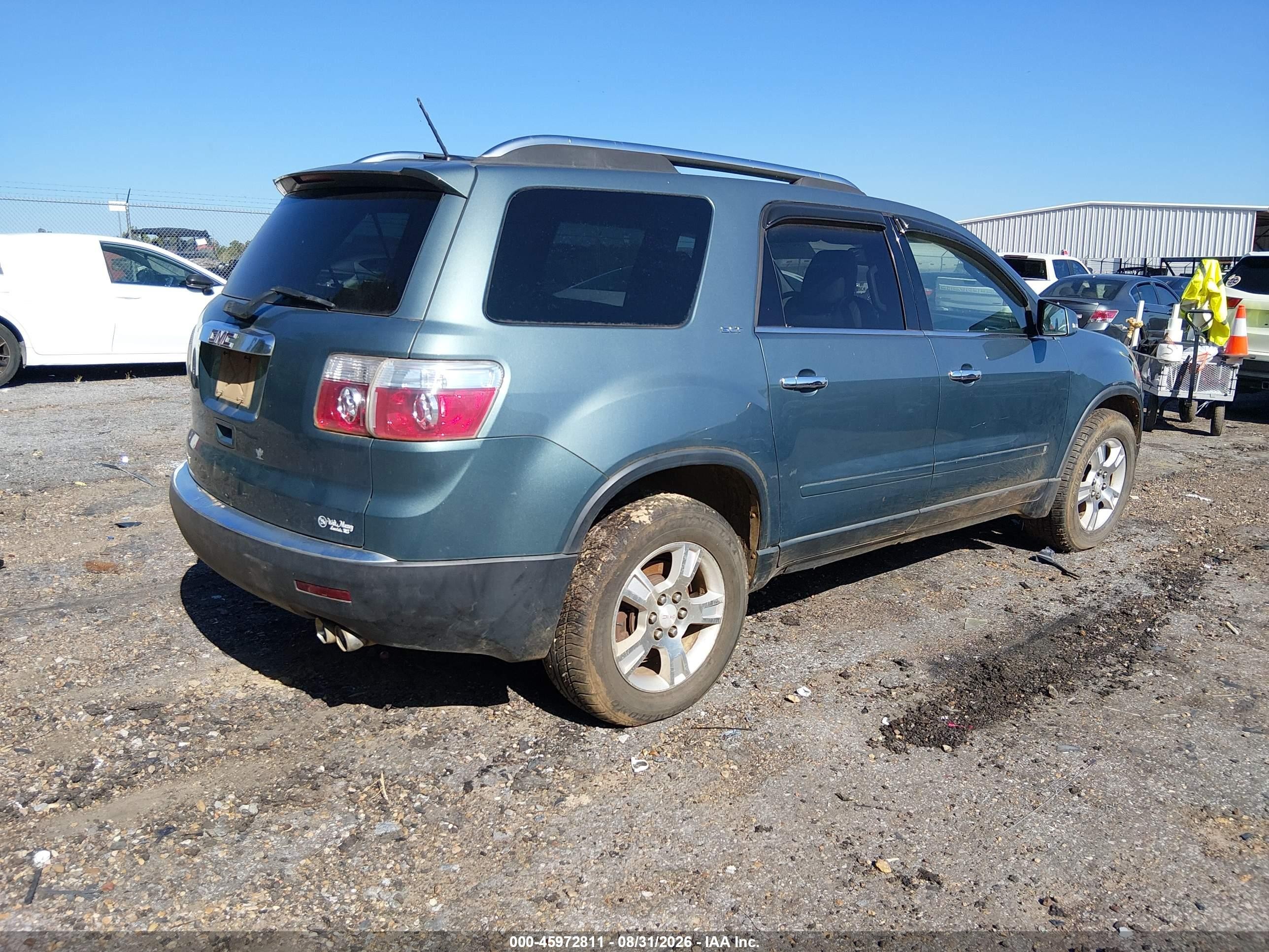 2009 Gmc Acadia Slt-1 Green vin: 1GKER23D79J121285