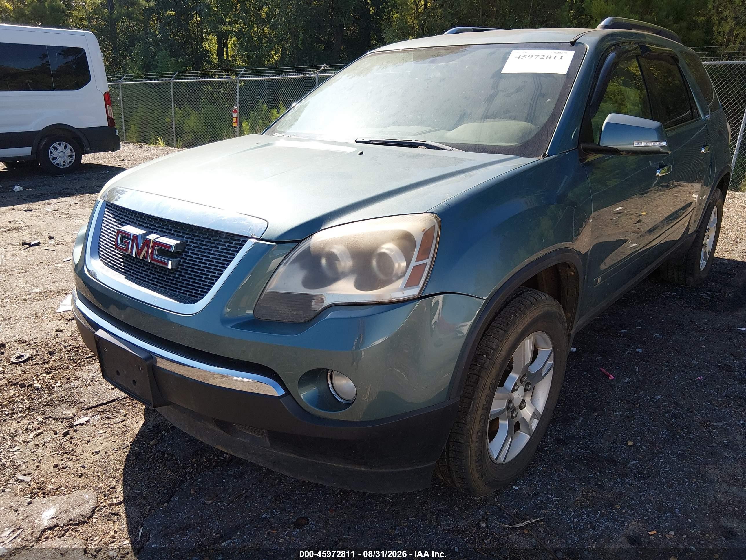 2009 Gmc Acadia Slt-1 Green vin: 1GKER23D79J121285