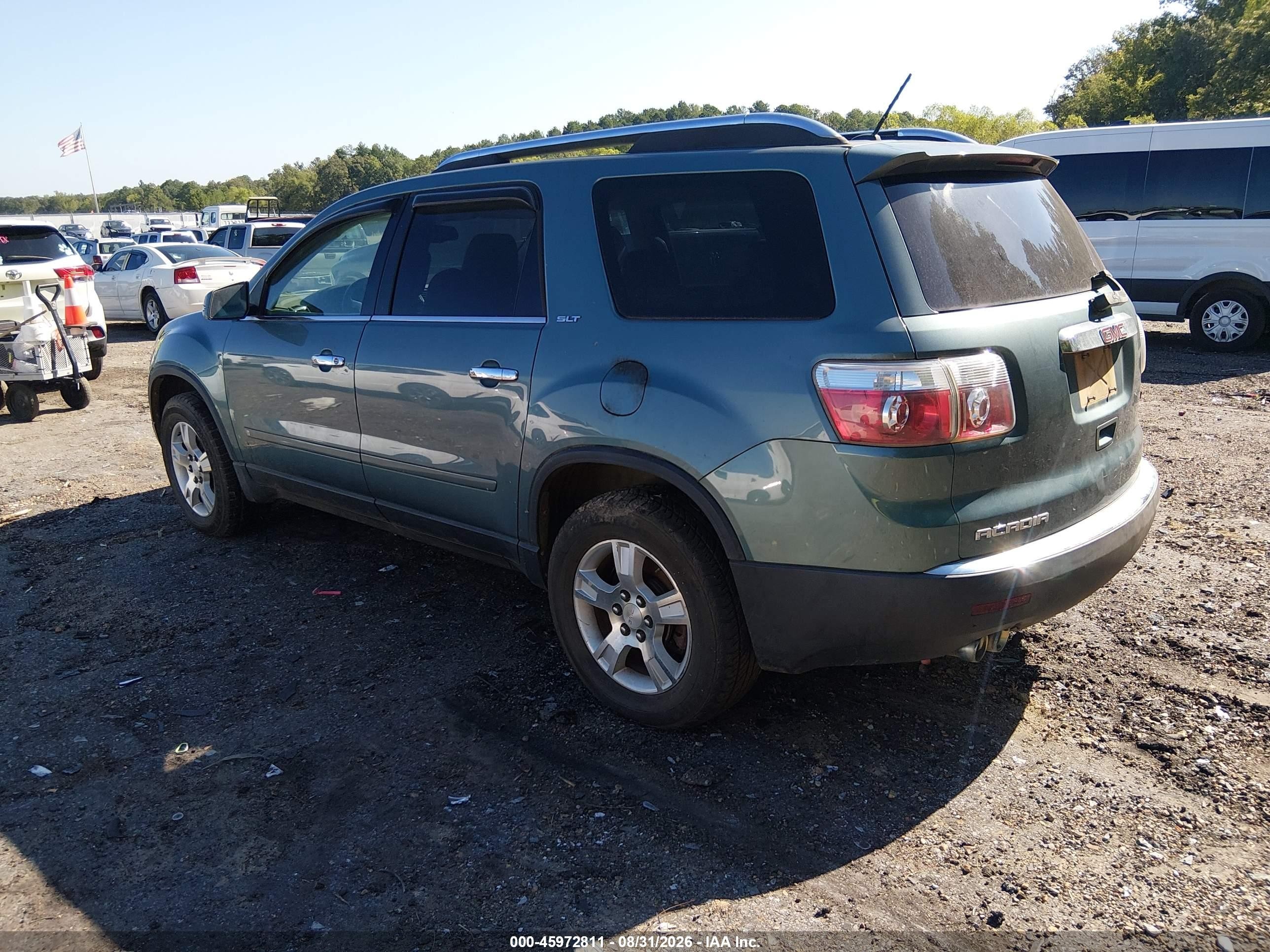 2009 Gmc Acadia Slt-1 Green vin: 1GKER23D79J121285