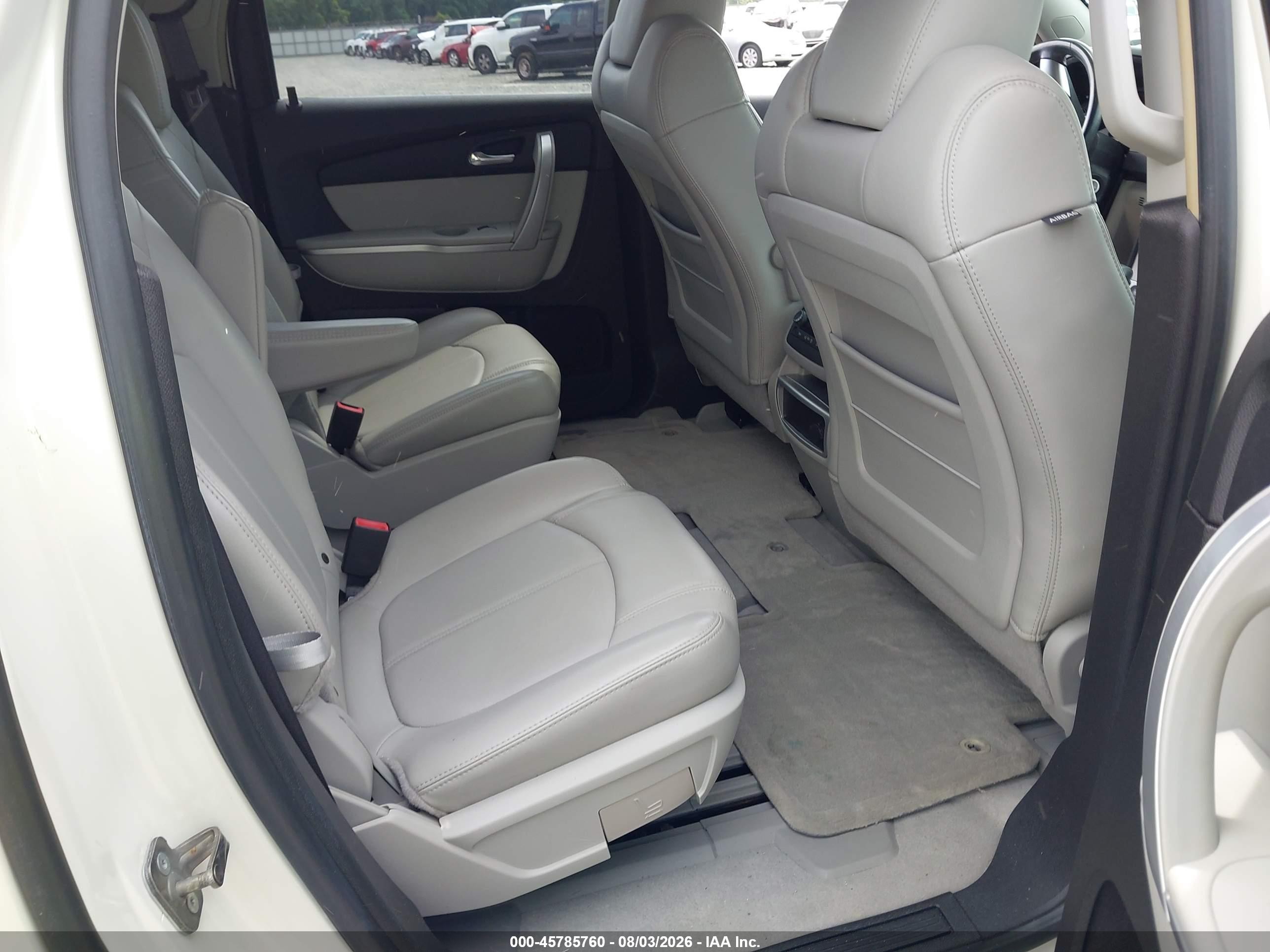 2009 Gmc Acadia Slt1 White vin: 1GKER23DX9J136377