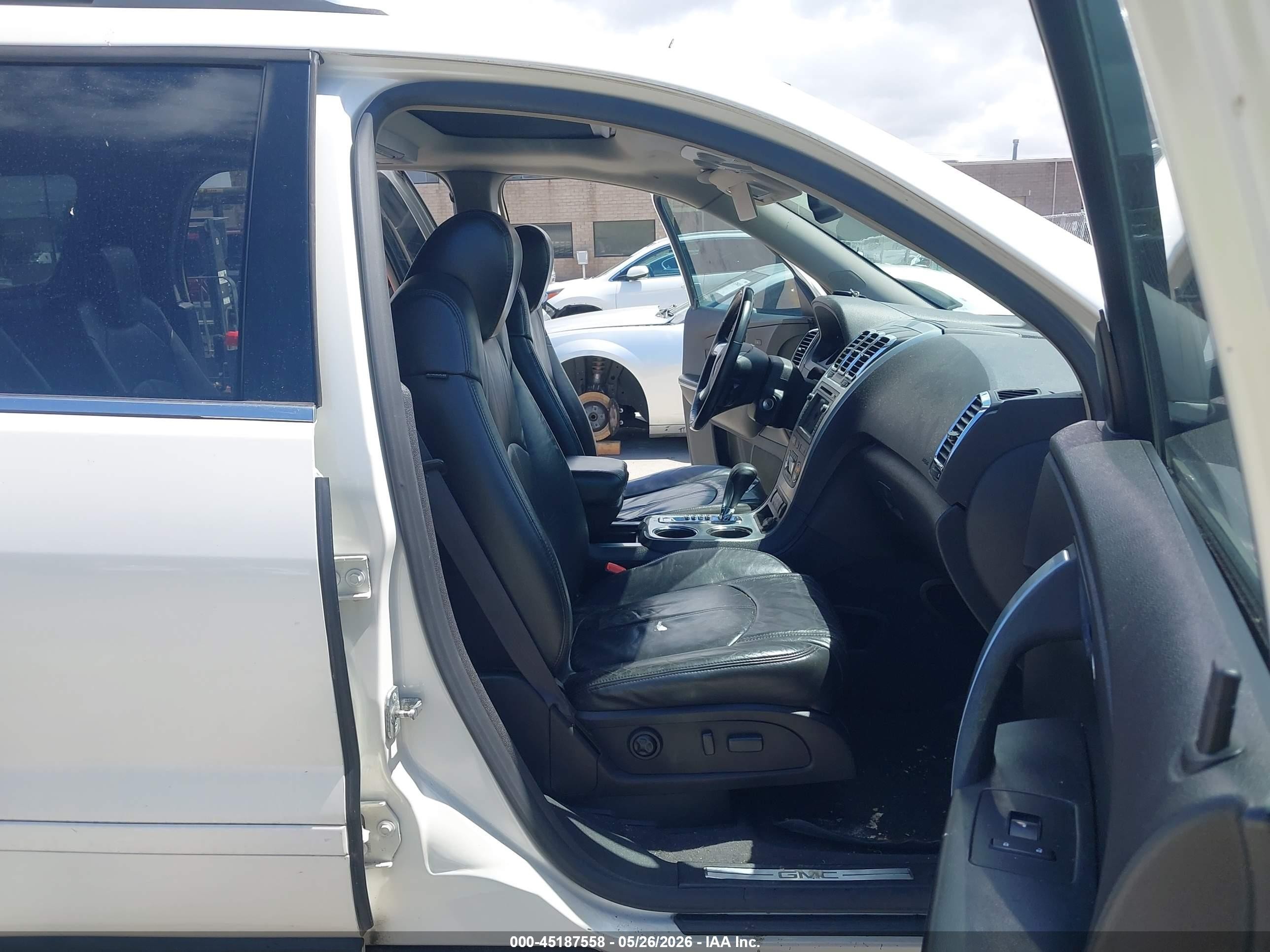 2008 Gmc Acadia Slt-2 White vin: 1GKER33708J135916
