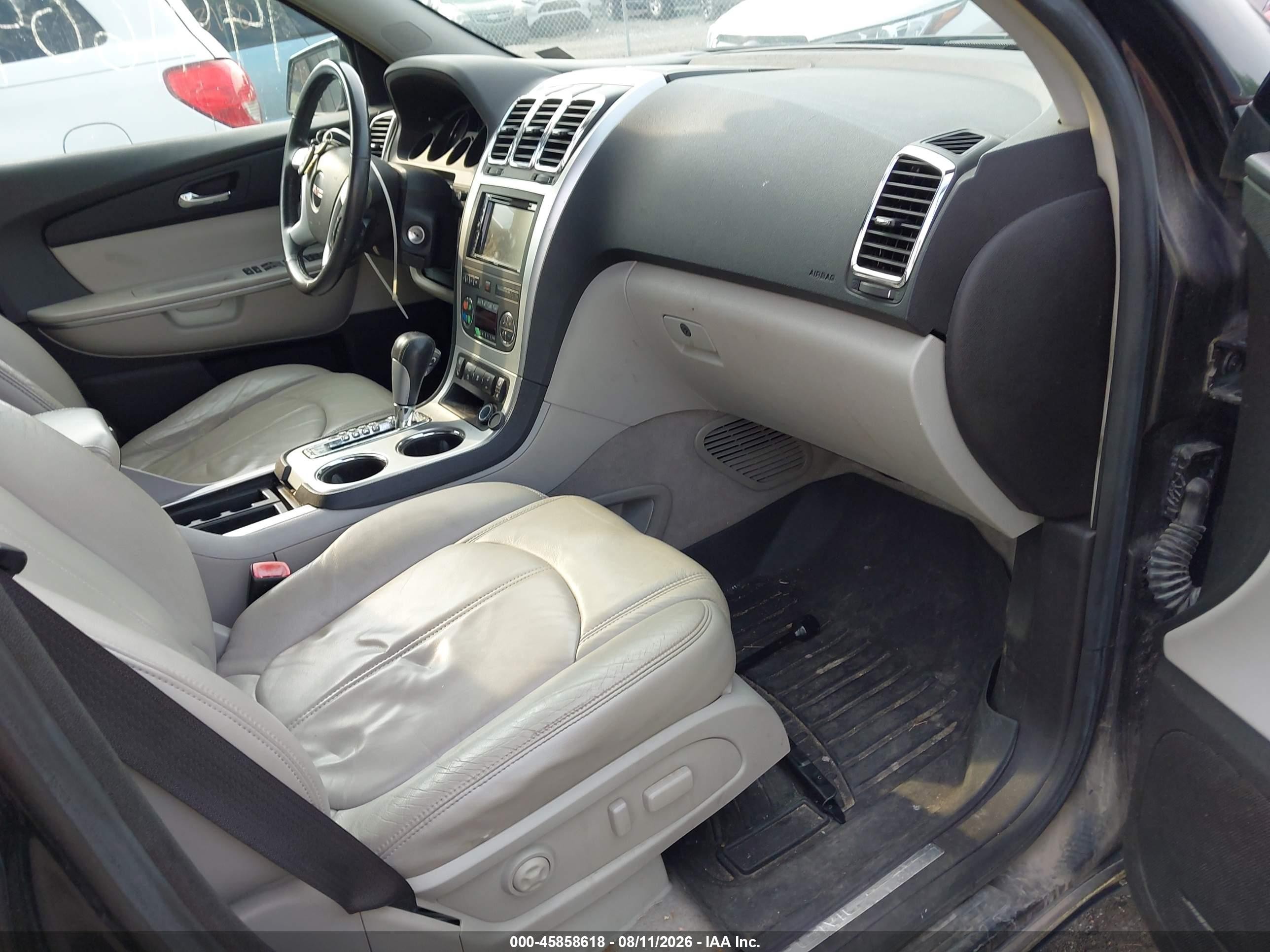 2008 Gmc Acadia Slt-2 Black vin: 1GKER33708J304770