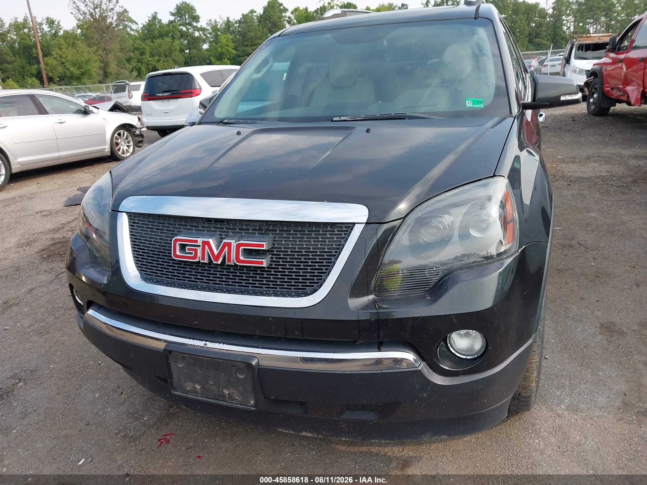 2008 Gmc Acadia Slt-2 Black vin: 1GKER33708J304770