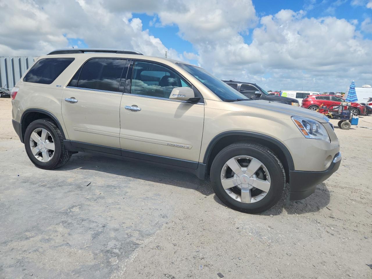 2008 Gmc Acadia Slt-2 Beige vin: 1GKER33718J202829
