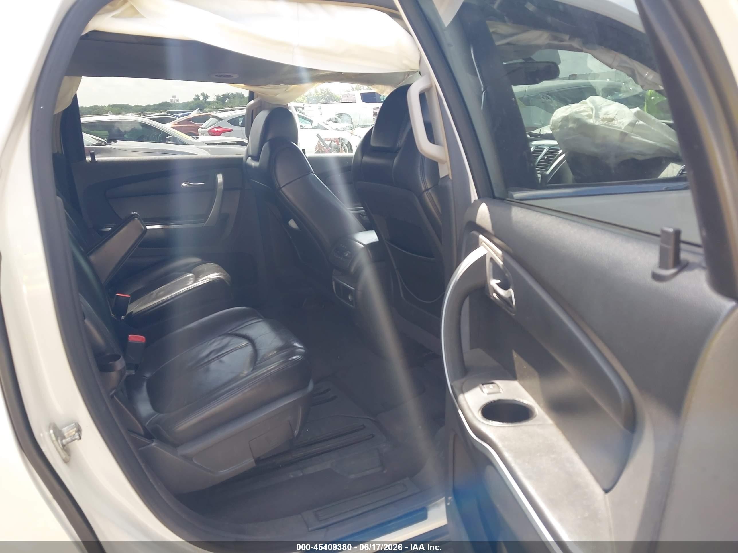 2008 Gmc Acadia Slt-2 White vin: 1GKER33738J130936