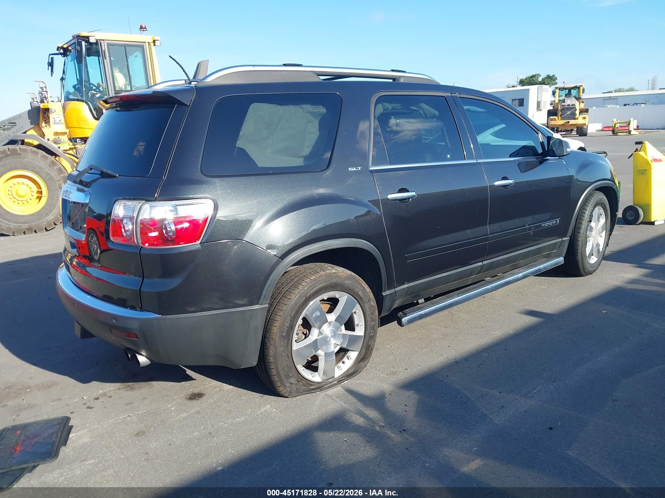 2008 Gmc Acadia Slt-2 Black vin: 1GKER33738J185984