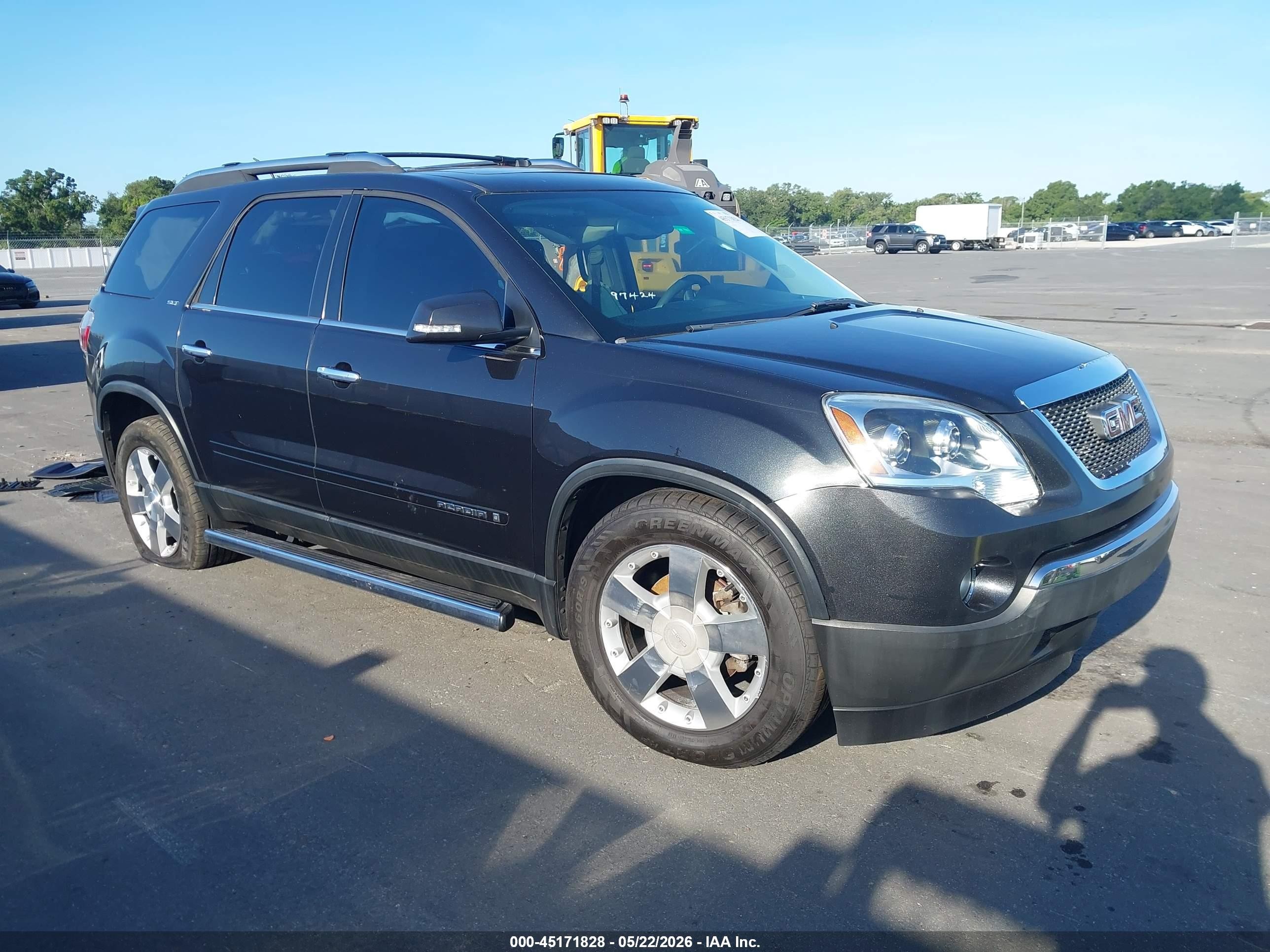 2008 Gmc Acadia Slt-2 Black vin: 1GKER33738J185984