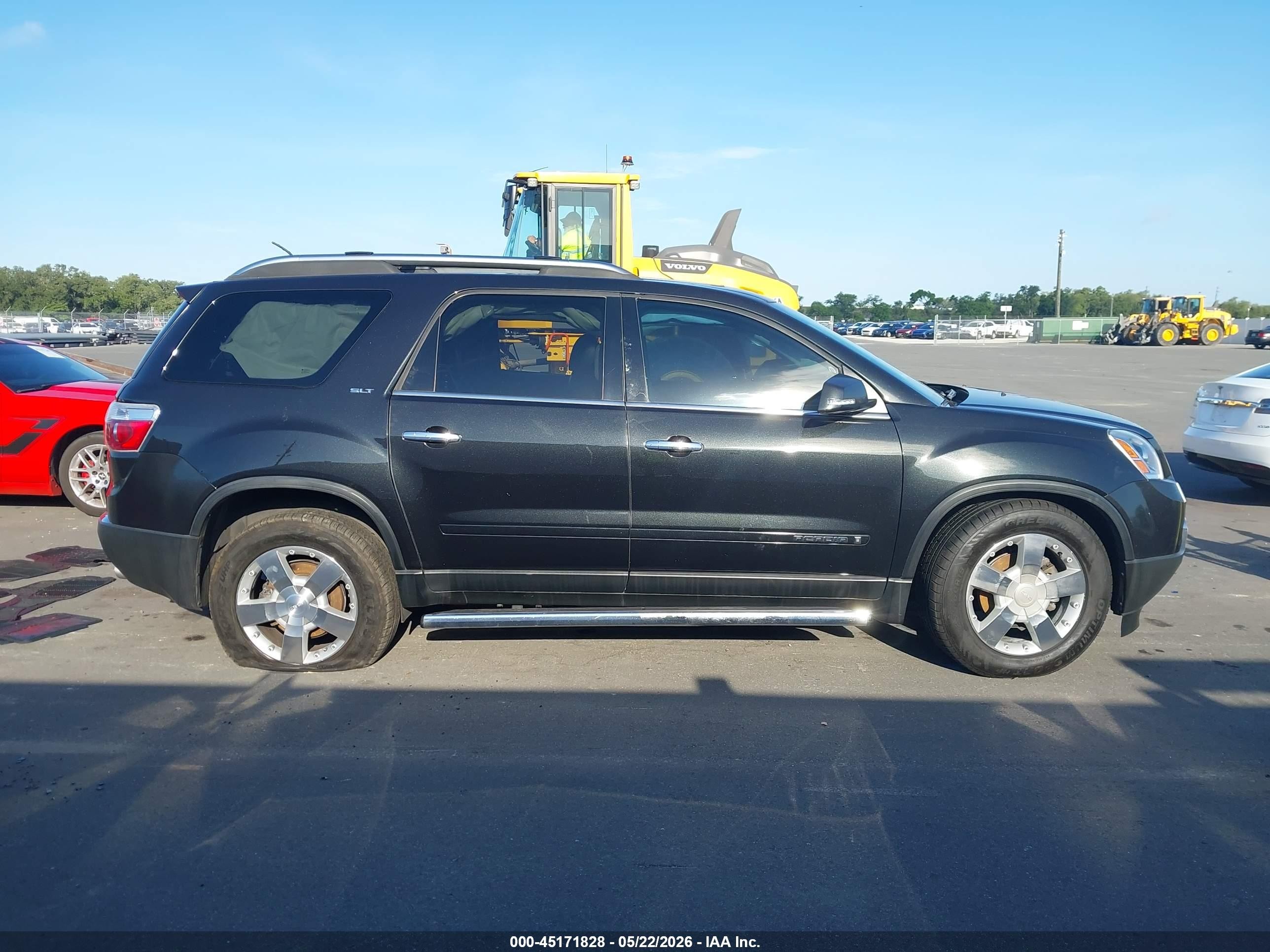 2008 Gmc Acadia Slt-2 Black vin: 1GKER33738J185984