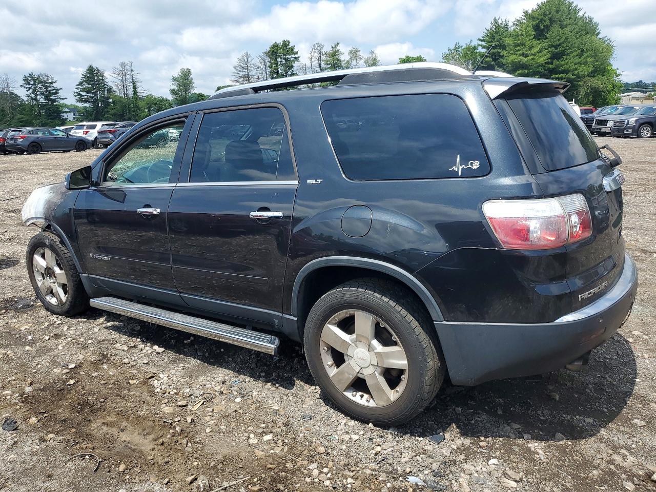 2008 Gmc Acadia Slt-2 Black vin: 1GKER33768J218363