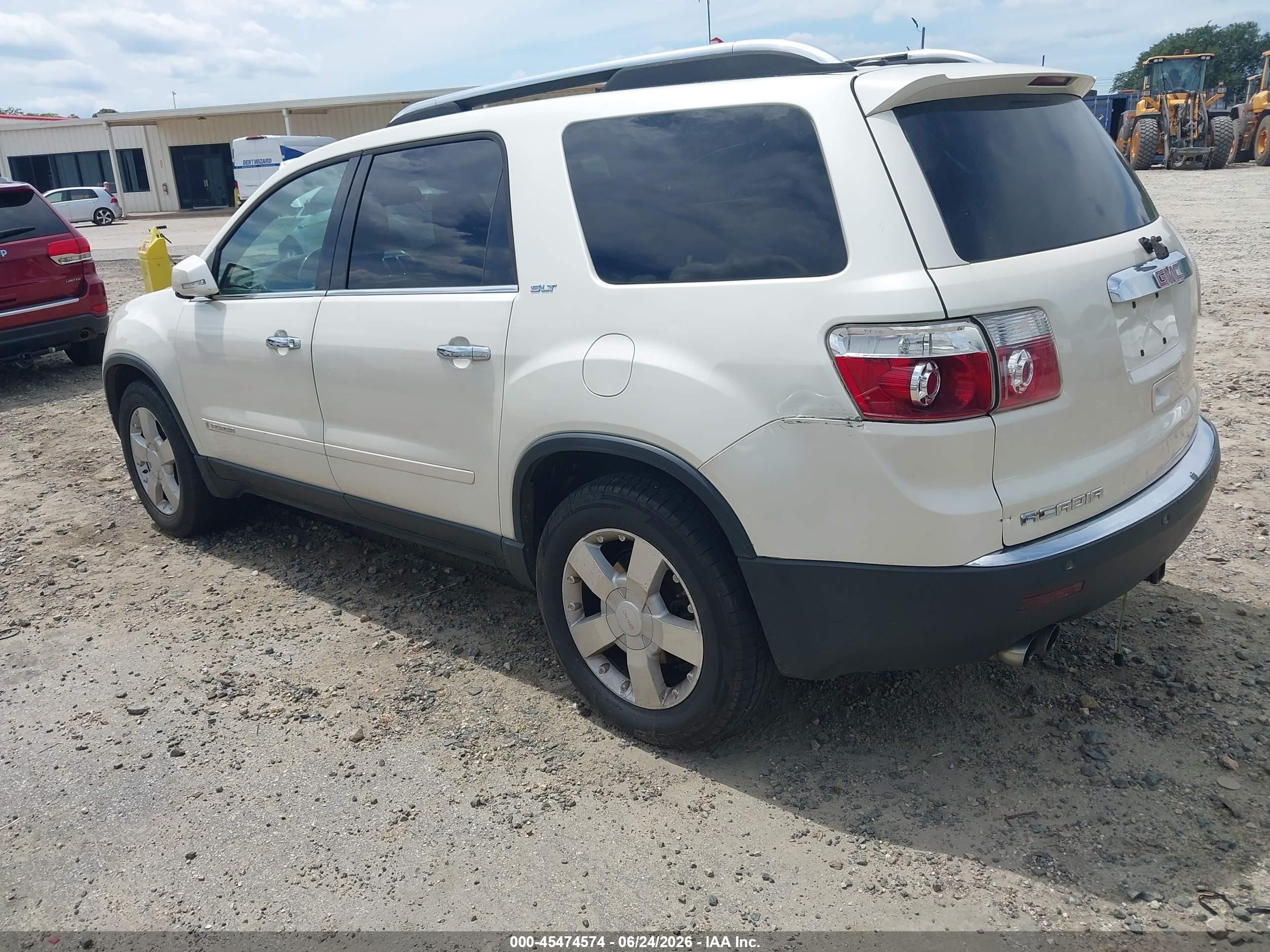 2008 Gmc Acadia Slt-2 Белый vin: 1GKER33768J253842