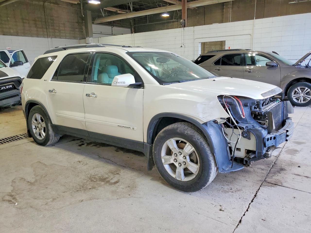 2008 Gmc Acadia Slt-2 White vin: 1GKER33778J166659