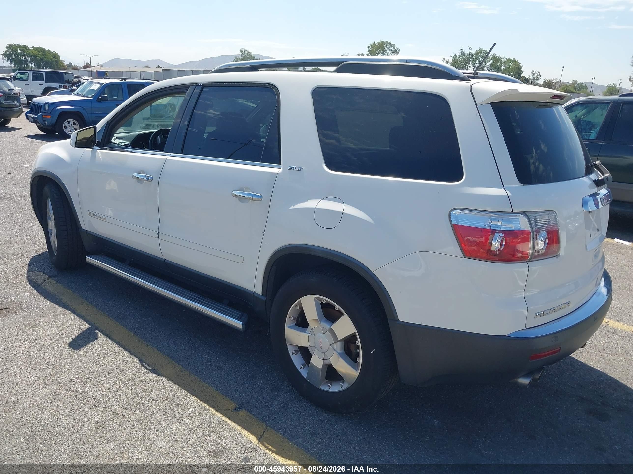 2007 Gmc Acadia Slt White vin: 1GKER33797J150168