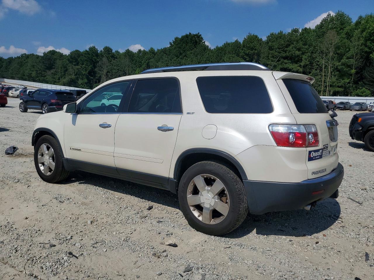 2008 Gmc Acadia Slt-2 White vin: 1GKER33798J124249