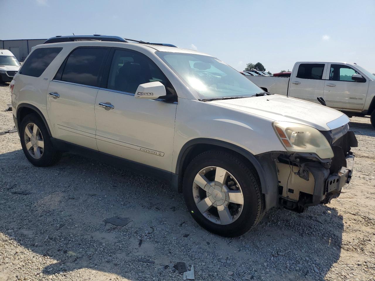 2008 Gmc Acadia Slt-2 White vin: 1GKER33798J124249