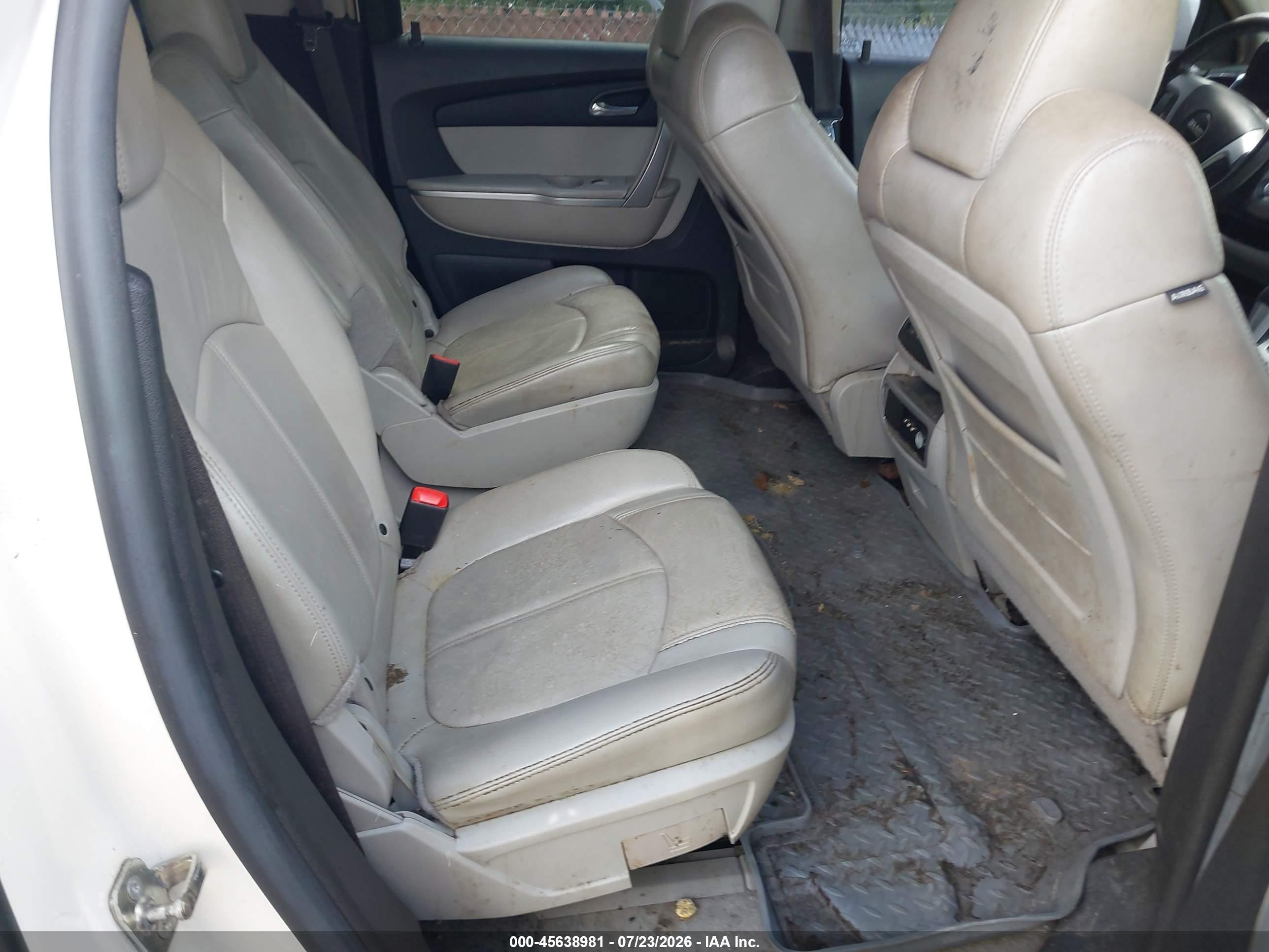 2008 Gmc Acadia Slt-2 White vin: 1GKER33798J252877