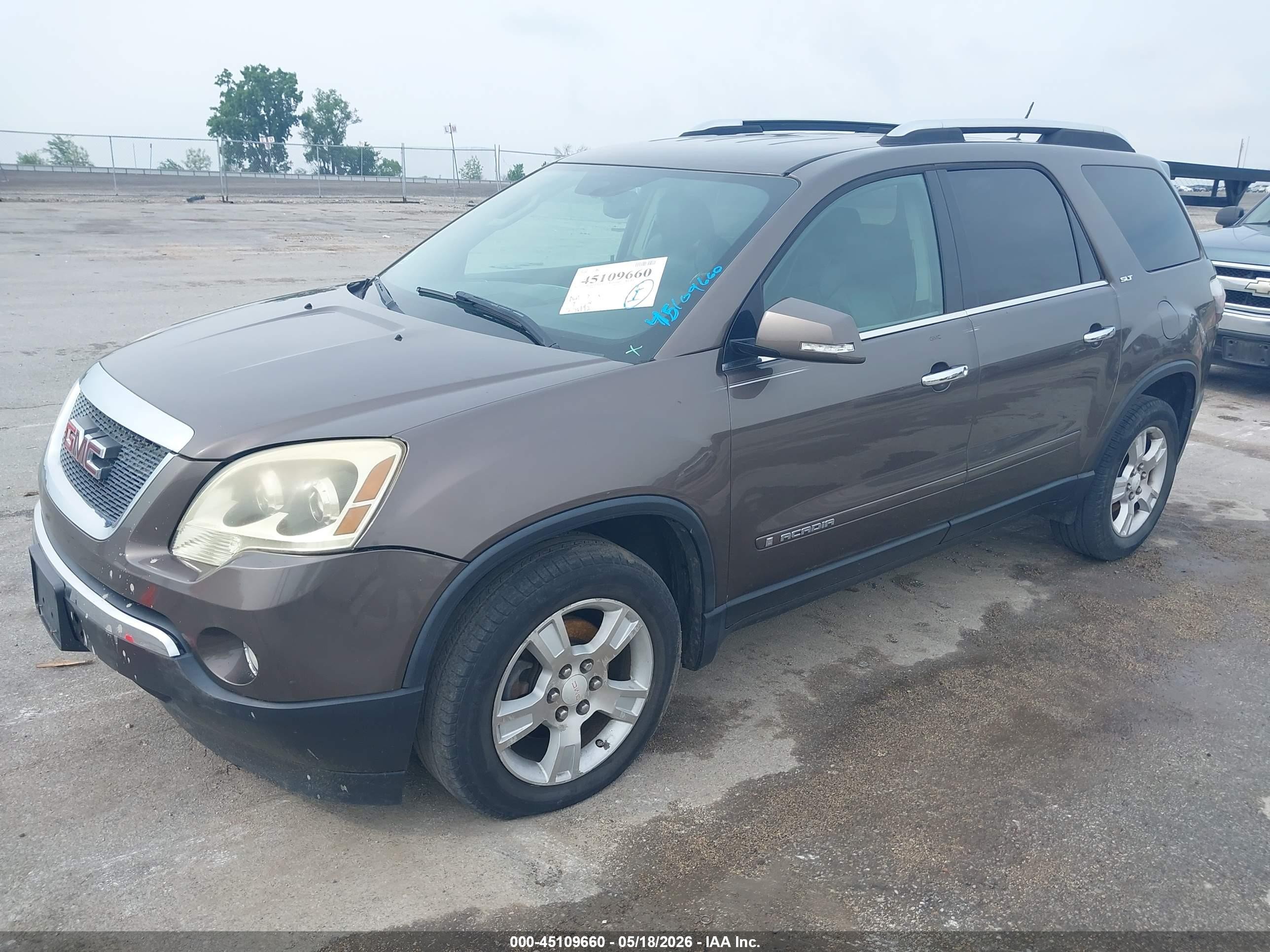 2007 Gmc Acadia Slt-1 Brown vin: 1GKER337X7J162717