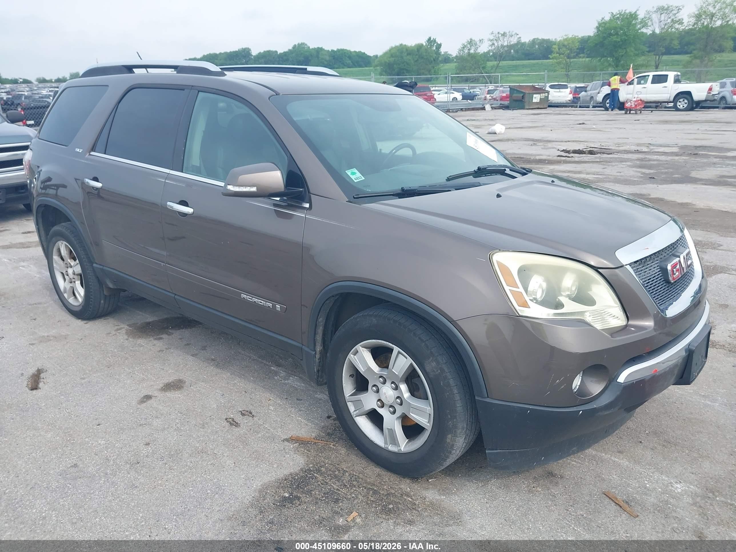 2007 Gmc Acadia Slt-1 Brown vin: 1GKER337X7J162717