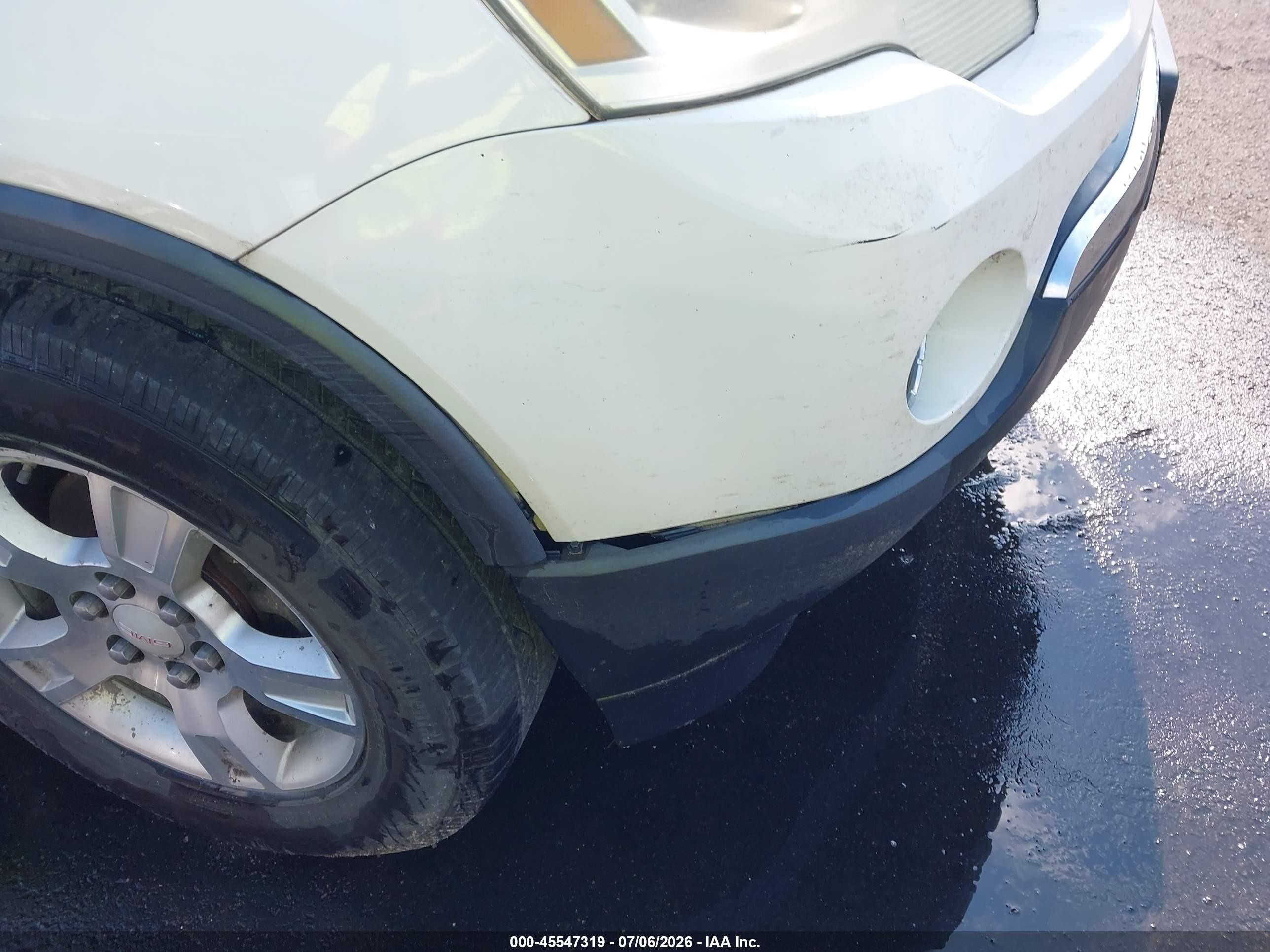 2008 Gmc Acadia Slt-2 White vin: 1GKER337X8J165697