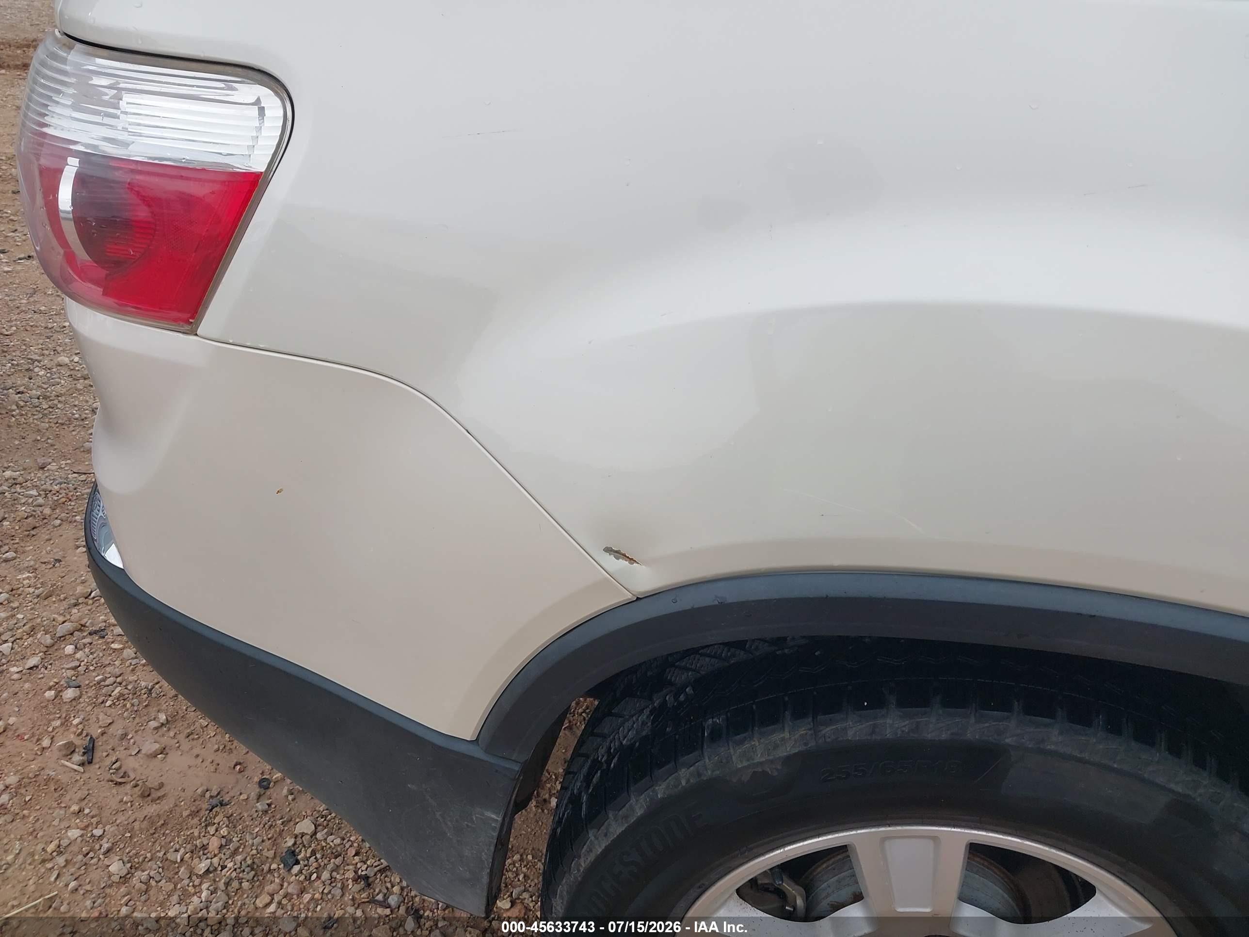 2008 Gmc Acadia Slt-2 White vin: 1GKER337X8J269493